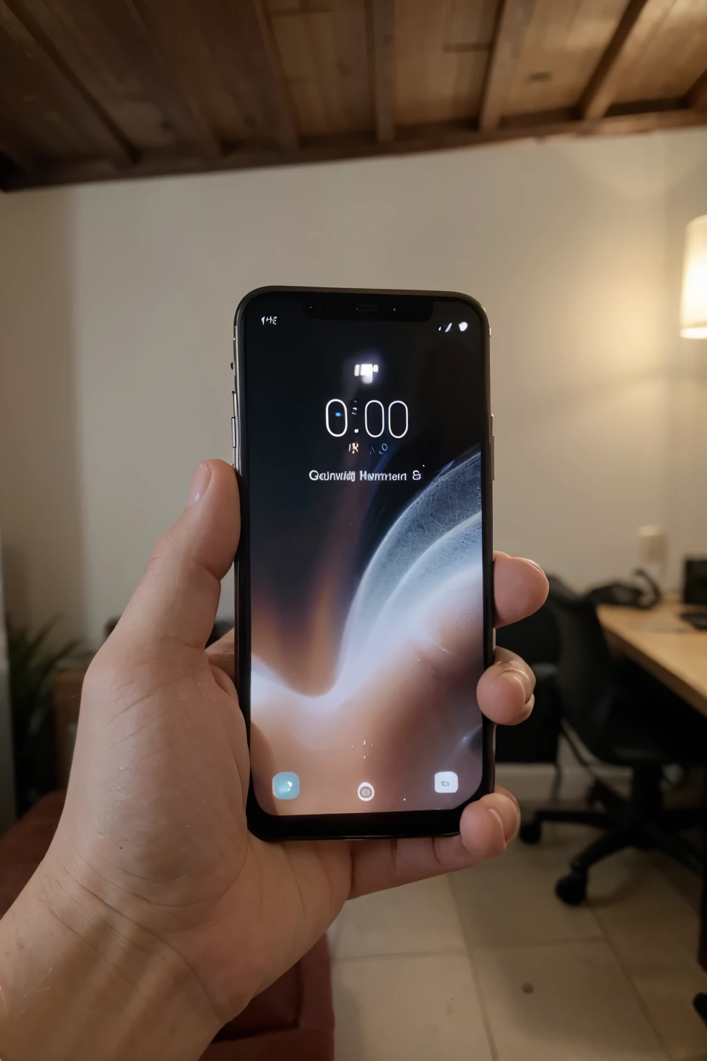 Um celular quebrado e um Celular novo lado a lado sobreposto em alta qualidade