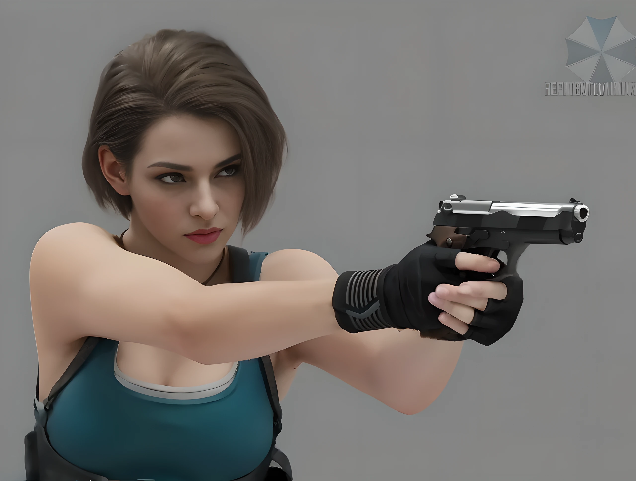 Elaizaikedareal, 1girl, solo, short hair, skirt, blonde hair, red eyes, gloves, ponytail, weapon, pantyhose, hairband, boots, holding weapon, gun, black pantyhose, rifle, one knee, sniper rifle, scope, shell casing