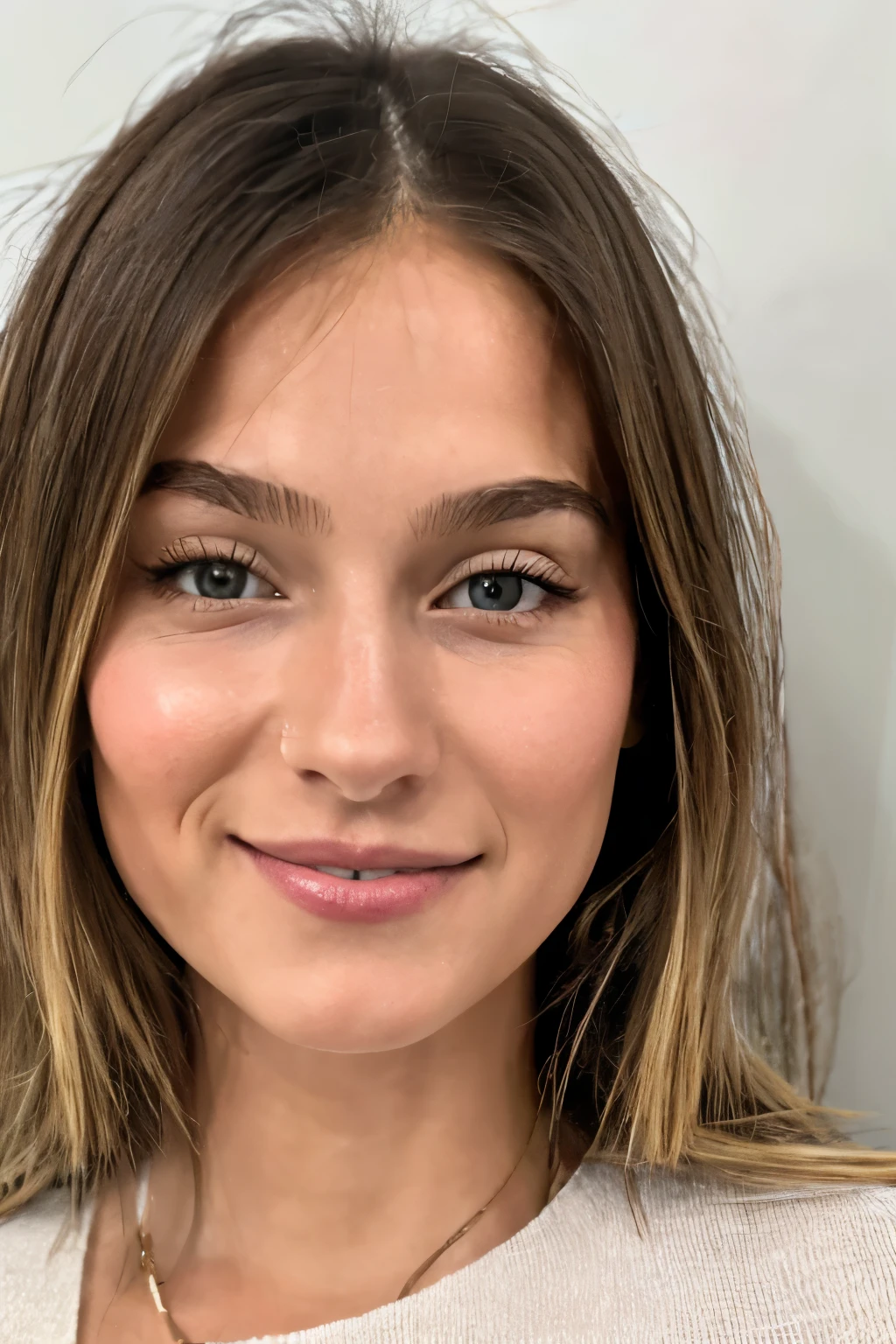 1gril, ((Chef-oeuvre, better quality, high definition)),corps entier, ultra high definition, (photorealistic: 1.4), seulement, Une belle fille, A bottomless European model, 20 ans, corps entier, elegant clothing, grand sourire, beau visage, maquillage naturel, brune, Cheveux courts bob, photographie, photo iphone, Realistic, superior quality, Delicate face, Low diffuse light, peau naturelle, 8K UHD, high quality, grain filmique, iPhone, Photo RAW séquencée, doigt mordant, Detailed face, slightly blurred detailed backgrounds, Hdr, photo realistic, Photo professionnelle, flirter avec le spectateur, Fotorrealista.
