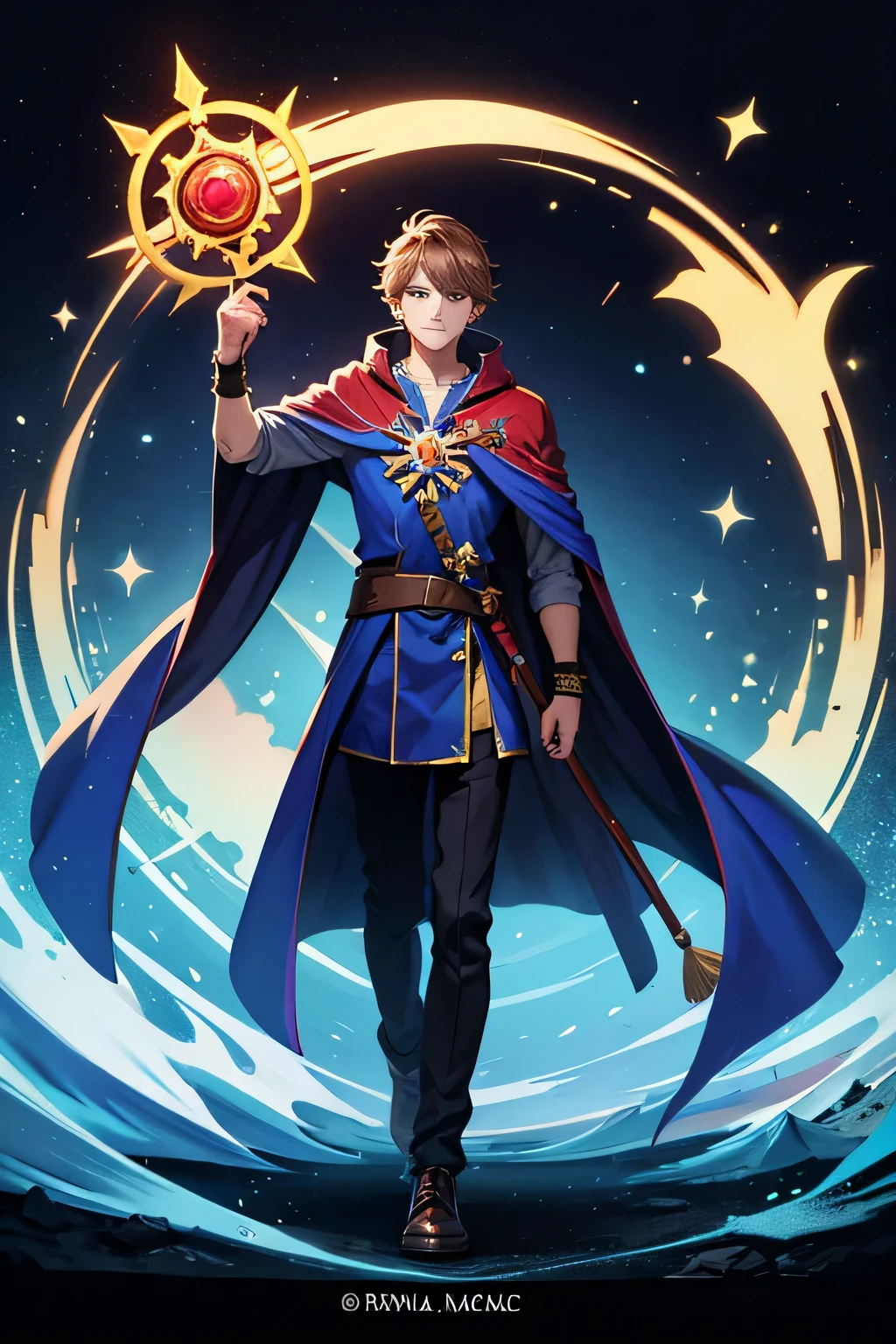 royal archmage with artifact, floating in your hand