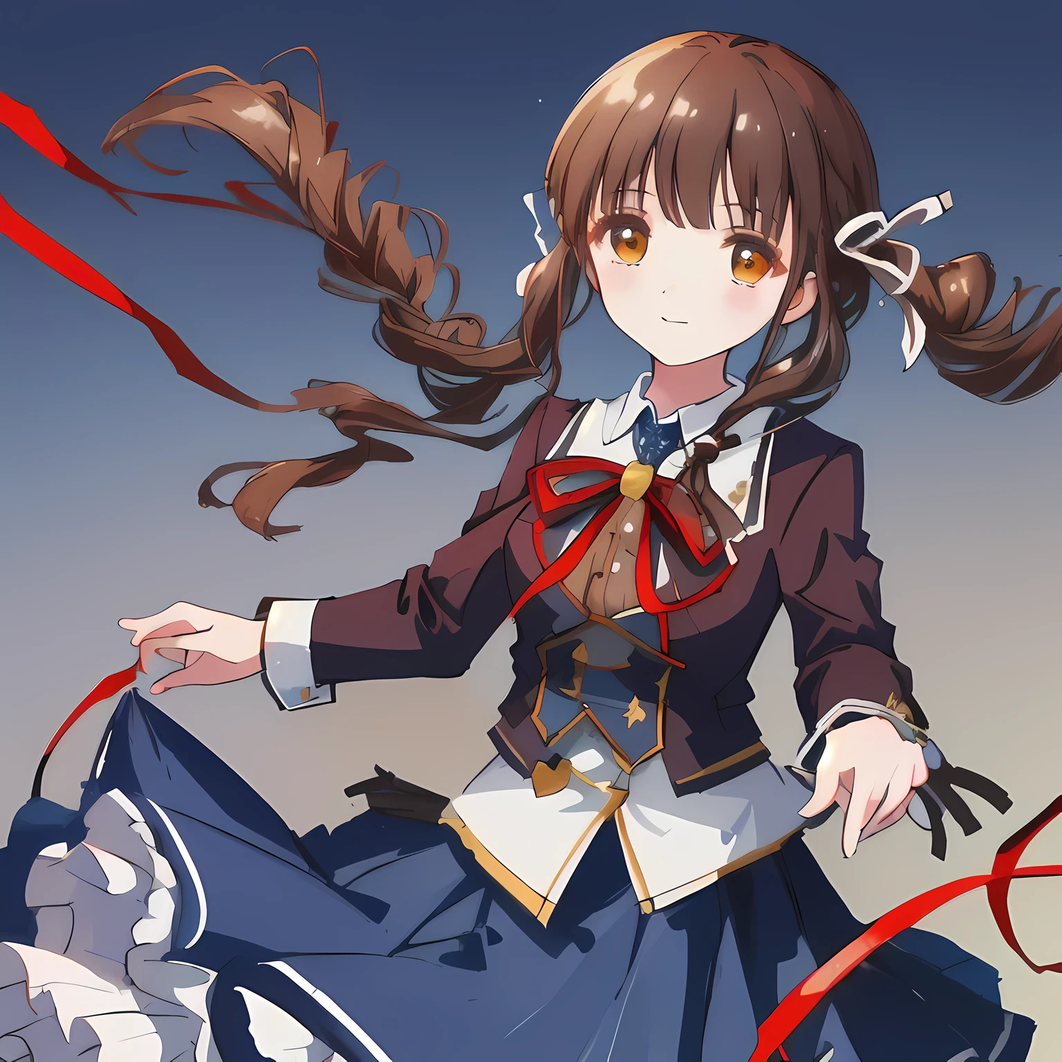 highest quality, (masterpiece:1.2), High resolution, ((The background is a lot of skirts,Crazy art with intricately intertwined ribbons))