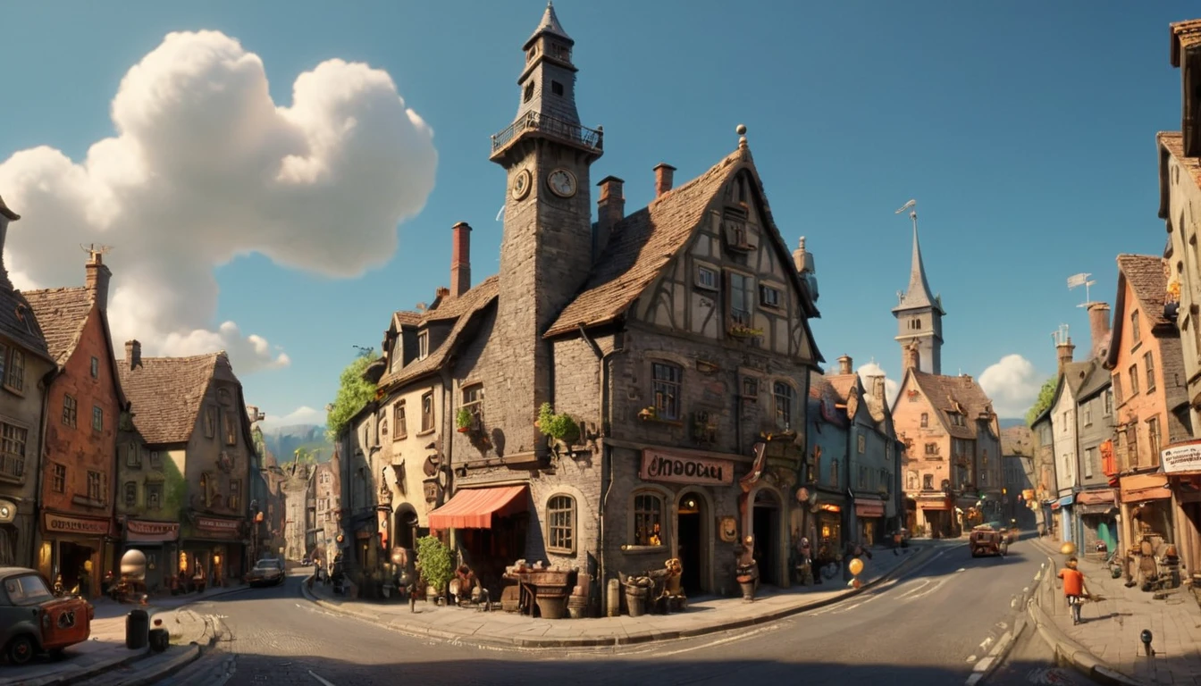 ultra-wide angle, by Aardman Animations, (masterpiece, best quality, perfect composition, very aesthetic, absurdres, ultra-detailed, intricate details, Professional, official art, Representative work:1.3)