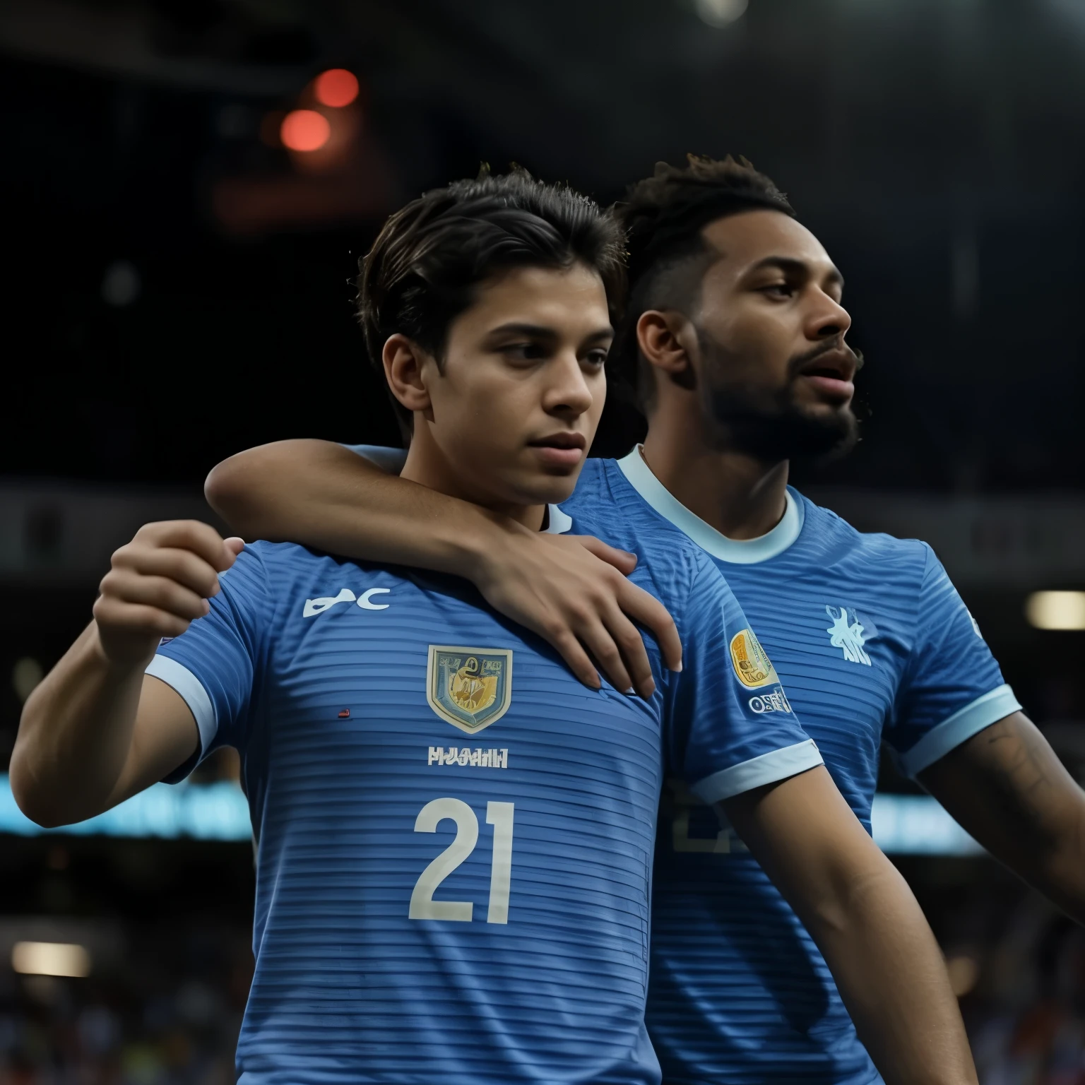 Put this player Endrick with the number 10 shirt of the Brazilian team instead of 21