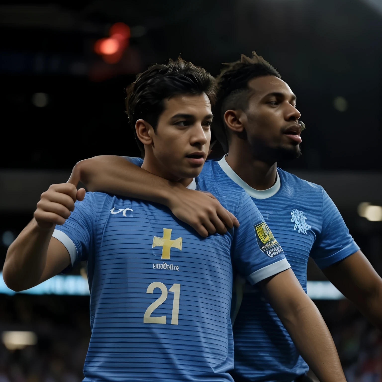 Put this player Endrick with the number 10 shirt of the Brazilian team instead of 21