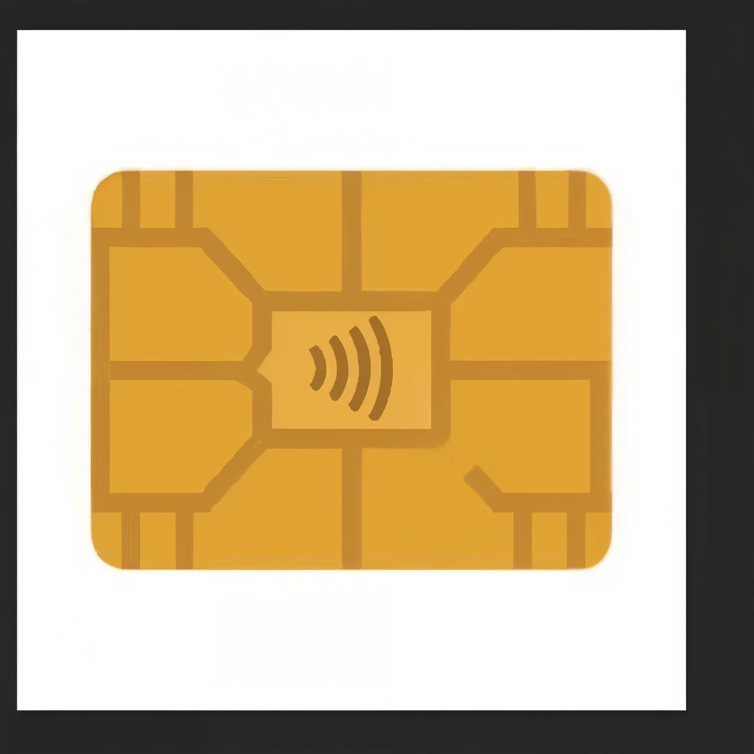 a picture illustration of a sim card with a wifi icon, whole card, accurate depiction, flat vector graphic, 🥥 🍕 hybrid, flat icon, card, 🎨🖌️, sifi, simple illustration, by Nicholas Marsicano, si - fi, svg illustration, typical, in 2 0 1 8, ca, visa pour l'image