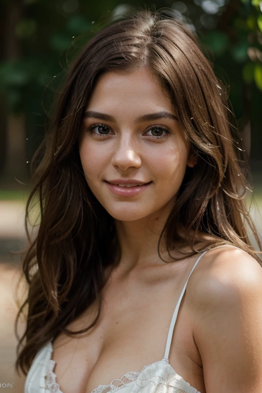 Beautiful ,23 years young american girl healthy, sweet smile looking,8k,realistic, raw photo,dark brown hair,fair skin, american,long hair,clear facial features,, very detailed, 23years old, innocent face, natural wavy hair, high resolution, masterpiece, best quality, intricate details, highly detailed, sharp focus, detailed skin, realistic skin texture, texture, detailed eyes, professional, 4k, charming smile, shot on Canon, 85mm, shallow depth of field, kodak vision color, perfect fit body, extremely detailed, foto_\(ultra\), photorealistic, realistic, post-processing, maximum detail, roughness, real life, ultra realistic, photorealism, photography, 8k uhd, photography, blonde hair