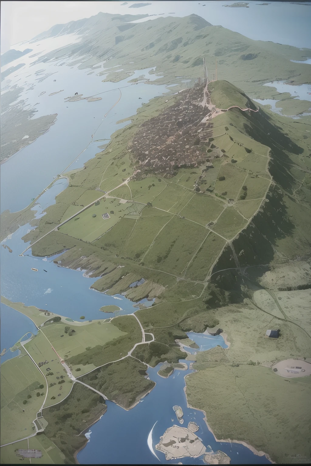 Acoustic map of a mountain with animals