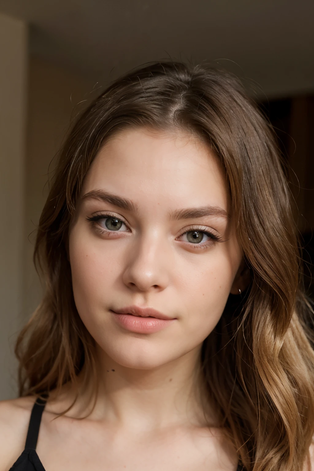Jeune femme blonde de 25 ans avec un jolie visage. very realistic.