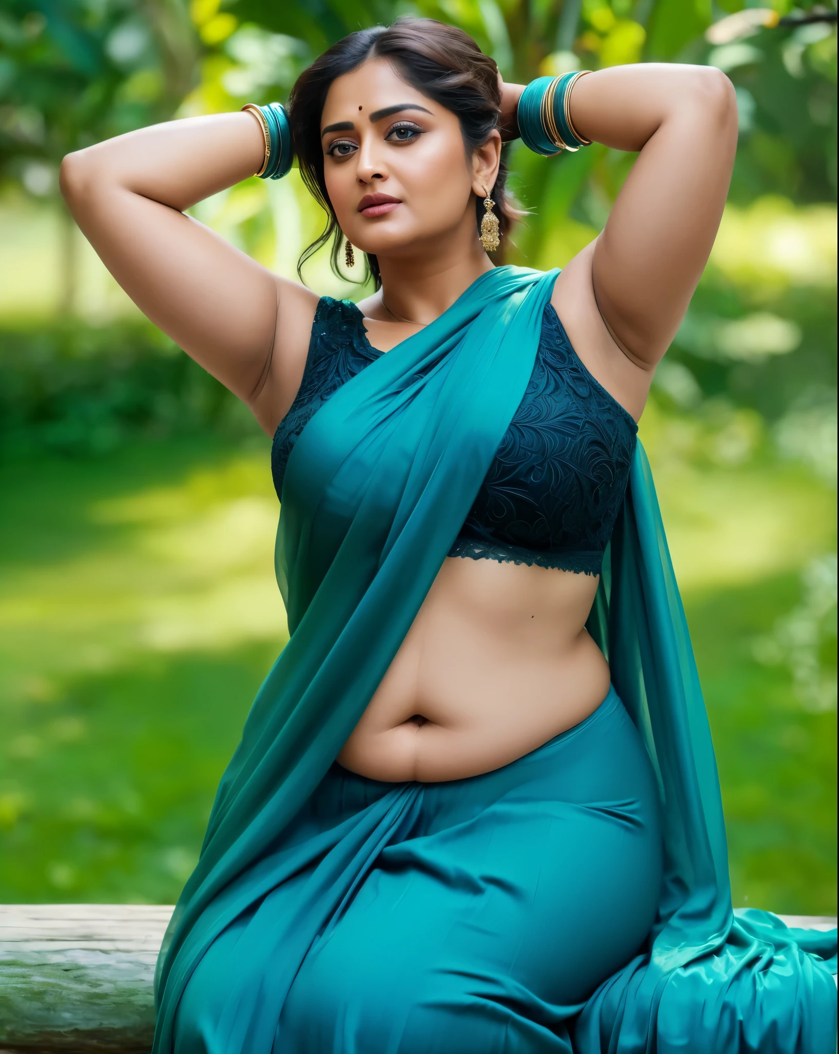50yo mature MILF Anushka Shetty,((best quality)), ((masterpiece)), ((realistic)), sweat, alluring figure, bulging figure, thick charming lady, curvy, thick navel, full figured woman, eye kajal, massive breast, full body, styled hair, pierced eyes, female face,royal aura, trend on artstation , sharp focus, studio photo, intricate detail, very detailed, detailed eye, illustration, very detailed, sharp focus, digital render, professional, 4k