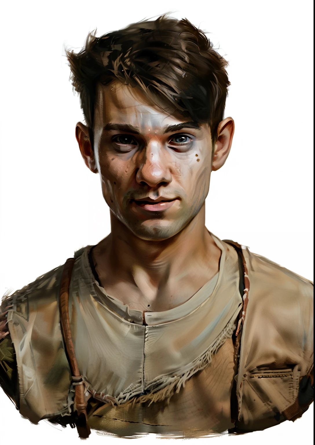 rpp, portrait of young boy, illustration, concept art