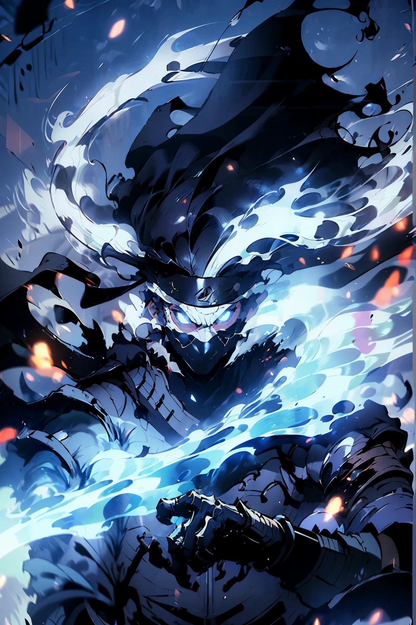(Mejor calidad,4k,high resolution),Kakashi sentado en el suelo con un estilo callejero., apoyado contra una pared, jordan rojos, guantes ninja rojos, pelo blanco, Diadema Ninja, mask that covers your mouth, fondo de graffiti, colores vibrantes, Estilo de arte urbano, State-of-the-art lighting