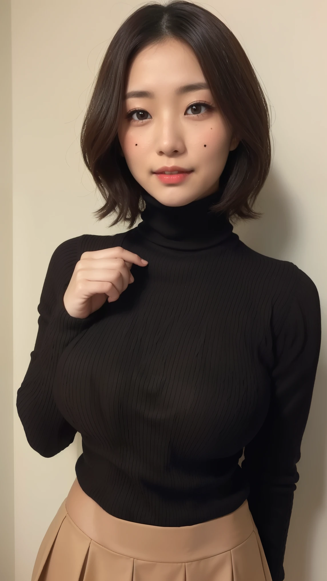 Cleavage, big breasts, pale skin, bare skin