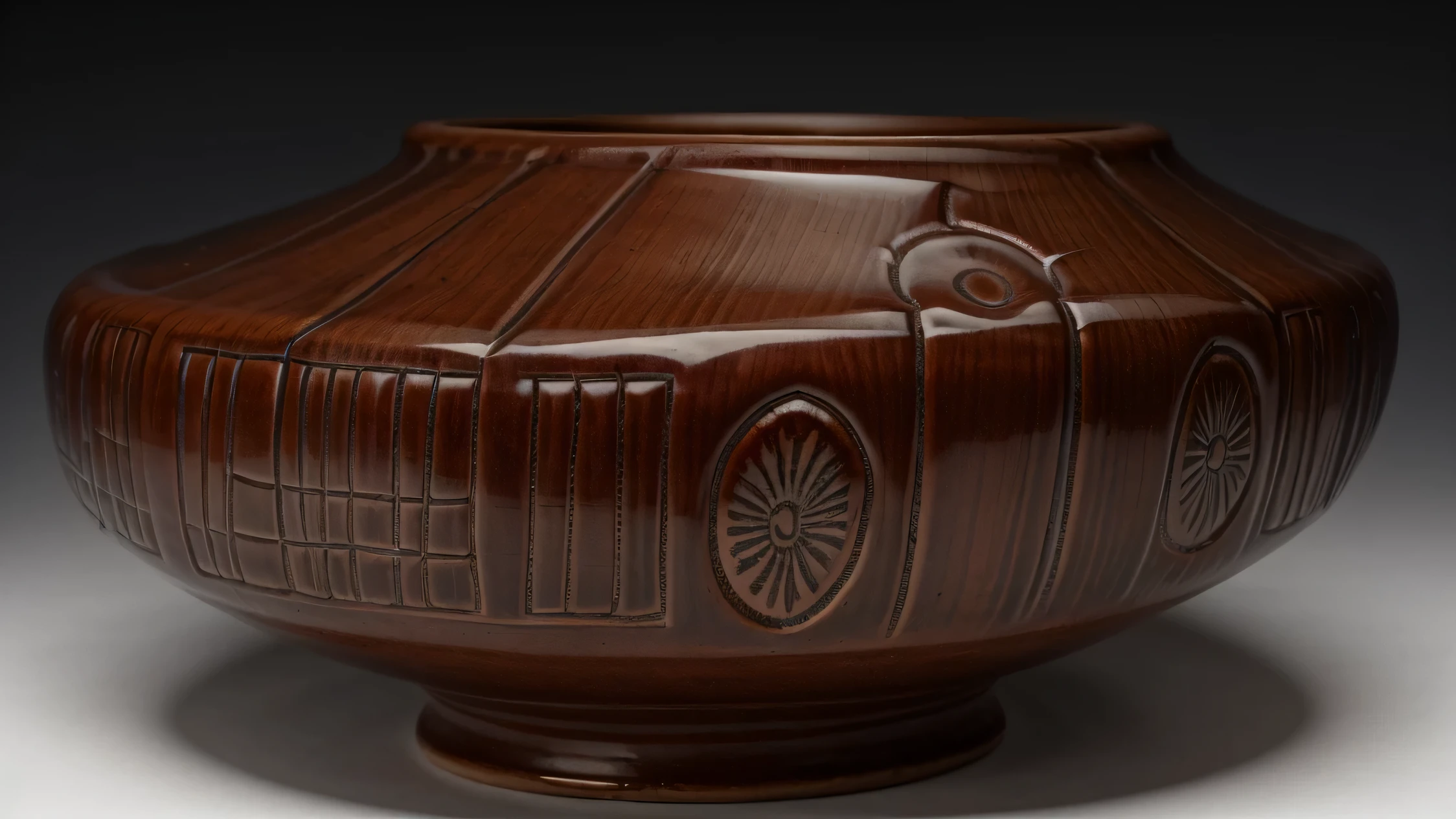 8K,(Close-up of utensils),(((Look up))),There is a close-up of a jade carved vessel on a white background,Inspired by Chinese carving jade carvingetal decoration,very detailed intricate intaglio。