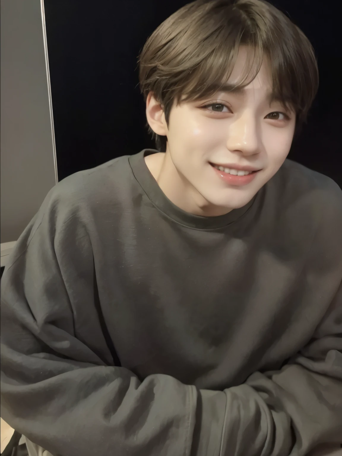 arafed photo of a boy with a smile on his face, kim doyoung, jungkook, kim taejin, foto de perfil en la cabeza, Jungkook\his right eyelid is swollen, Jimin\los labios carnosos, Cai Xu Kun, Jung Jaehyun, jungkook, hyung tae, Jeon Jung kook, jinyoung shin, Jk\'s grecian nose