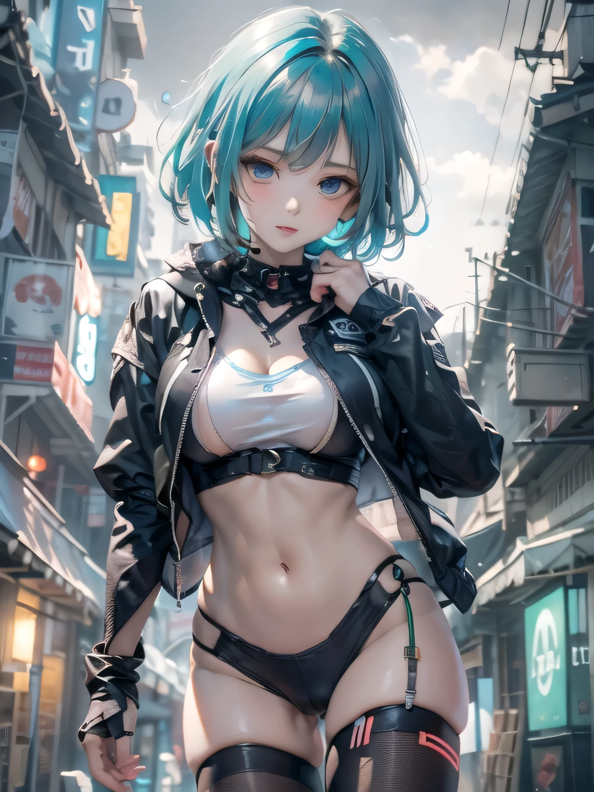 (photorealistic:1.8, highest quality:1.8,8K masterpiece:1.8,High resolution,muste piece:1.8,RAW Photos,cinematic lighting),
cyber punk、back alley at night、rain-soaked ground、vapor、
 (1 android girl:1.3)、Completely naked、bondage、choker、knee high tights、Nipple piercing、beautiful butt,beautiful thighs,plump nipples,Nipples are visible through the costume、(Rei Ayanami)(character focus)、(spread your legs、back pose:1.3)、
(short Hair:1.2,Beautiful shining blue lime hair:1.5)、
（elation：1.4）、Disdainful、
plump nipples、(cameltoe),No split screen,slender abs:1.2,(Young sensual gravure idol)