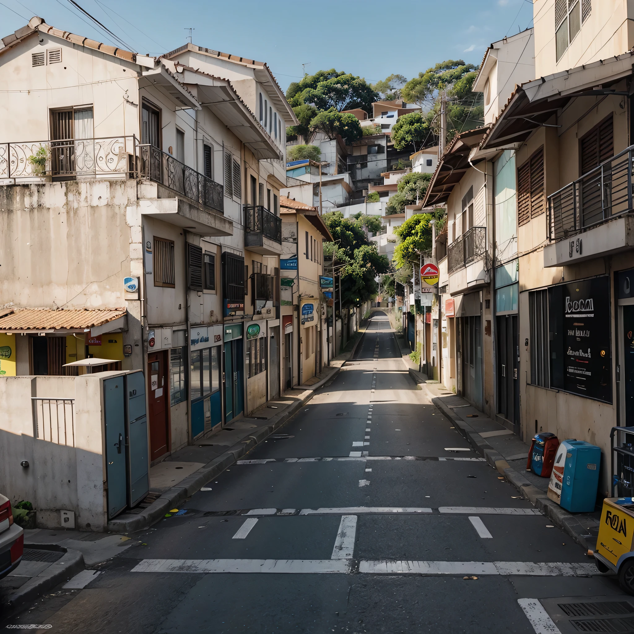 imagem de uma rua de cidade com pedios ao redor, como o clima como o aspecto da tristeza