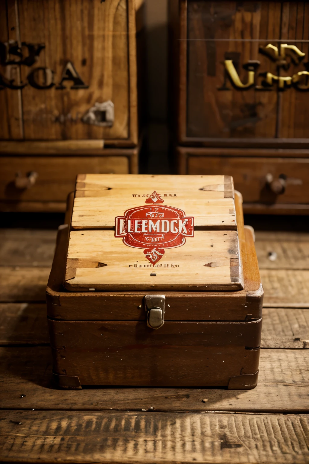 cigar box logo retro