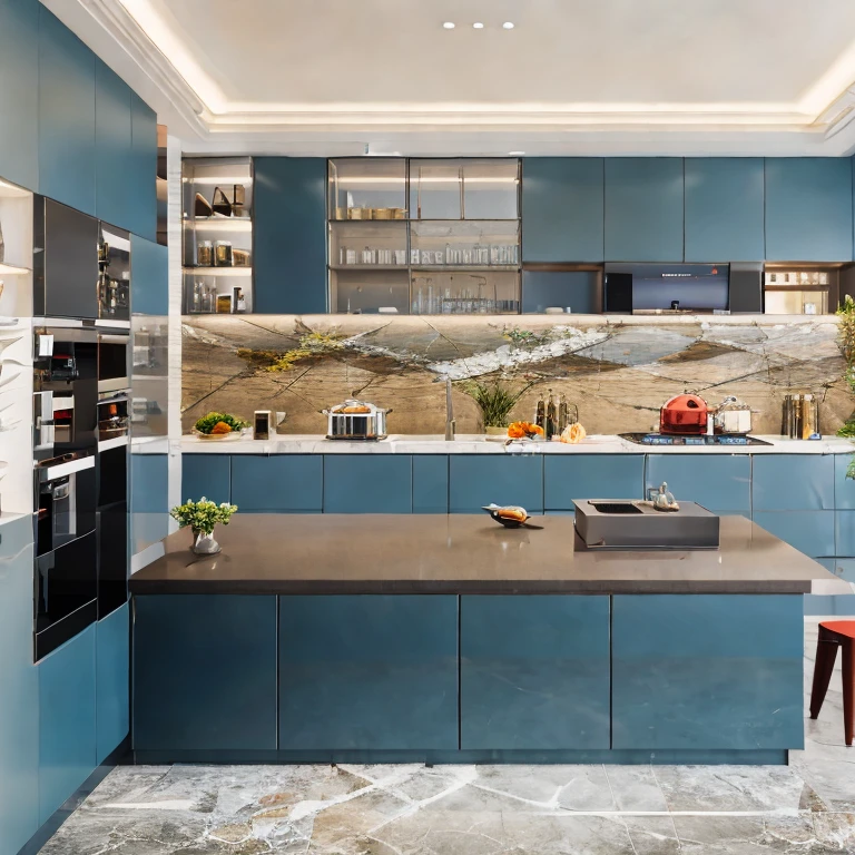 (masterpiece, best quality:1.2), Modern kitchen , kitchen area, kitchen design, Modern style, vray render, super sharp, super detail, realistic photo