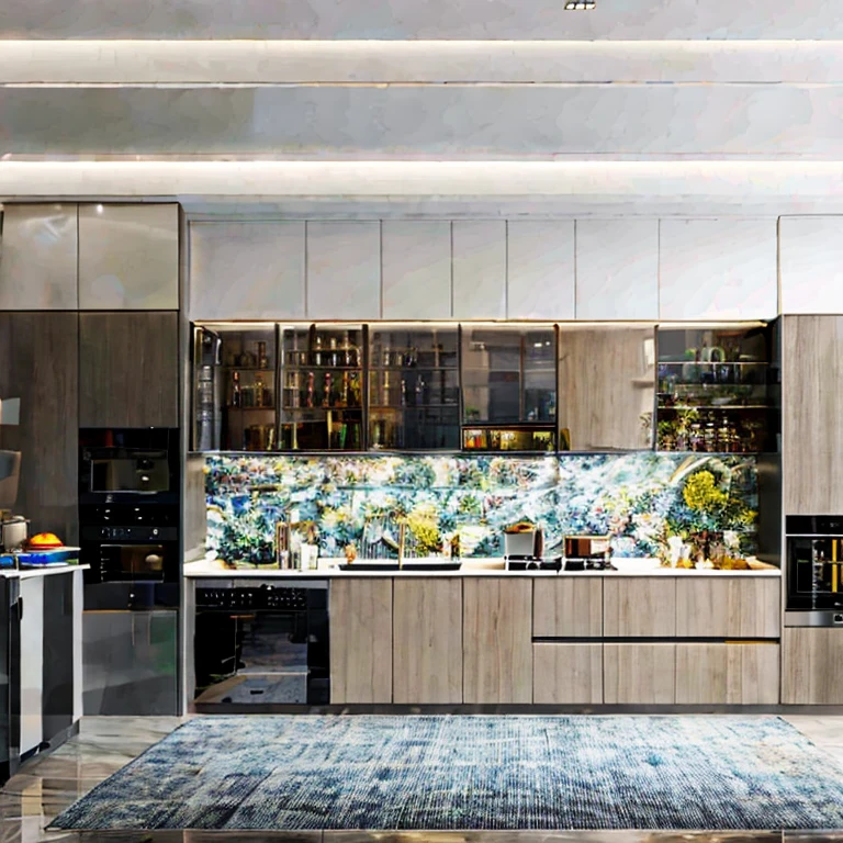 (masterpiece, best quality:1.2), Modern kitchen , kitchen area, kitchen design, Modern style, vray render, super sharp, super detail, realistic photo