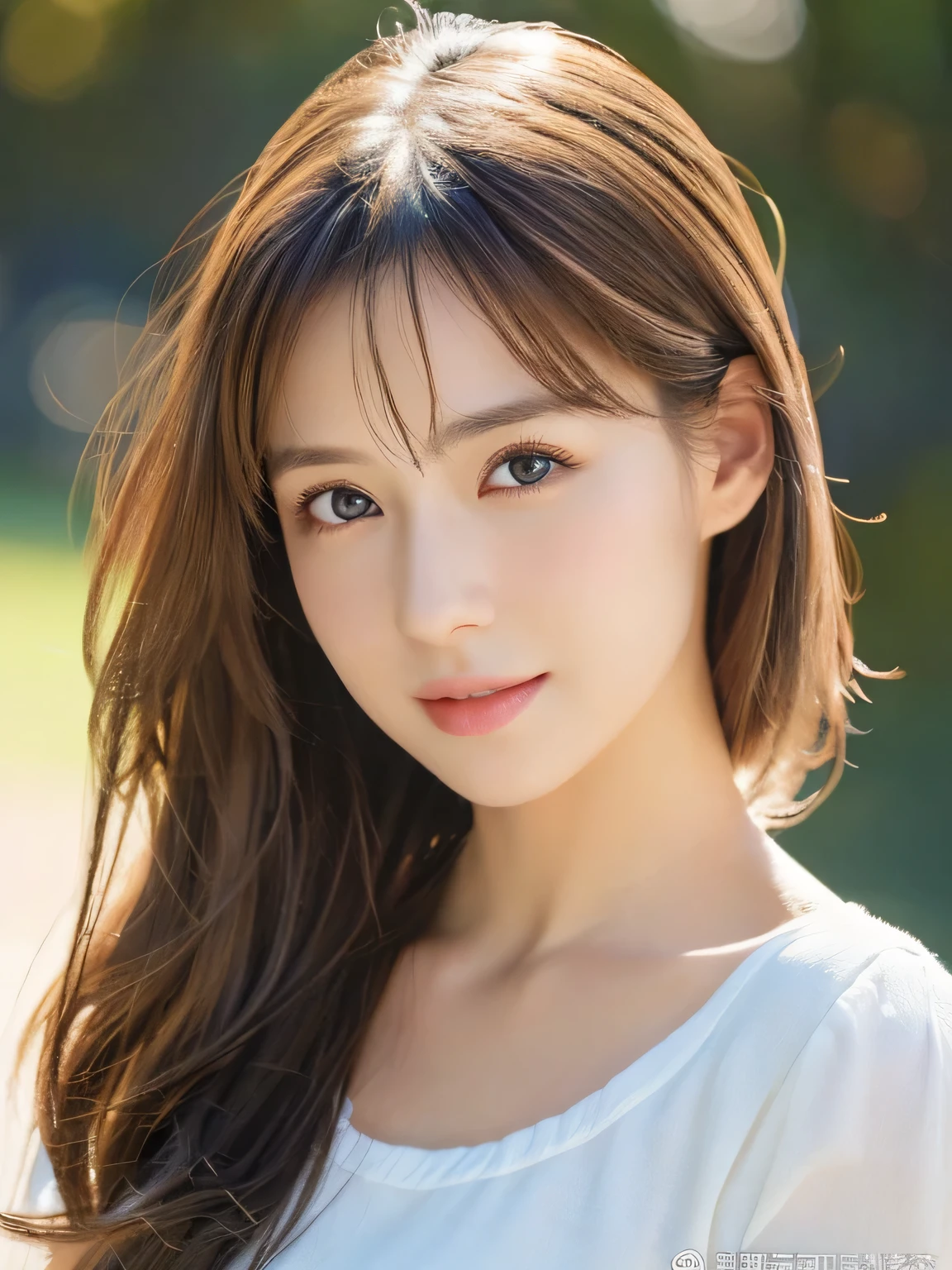 (((32ｋ,high details,high detail、masterpiece,attention to detail,alone))),Raw photo & realistic atmosphere,beautiful dark blue eyes,detailed mouth,glossy lips,thin eyebrows,fine eyes、Soft white skin that shines in every detail、sheの深い黒色の目はとても美しいです,lip details、very beautiful face,very well-shaped face、lifelike face,shining beautiful lips,beautiful eyebrows,infinite reality, Realistic 若手idol sculpture,she&#39;she&#39;she&#39;she&#39;she&#39;she&#39;she&#39;very cute woman , idol sculpture, 若手idol sculpture, とても美しくてかわいい22 year old beauty,incredibly beautiful and classy，22 year old beauty,natural soft light,（shiny hair,,Beautiful and kind eyes：1.5）,gentle smile,well-shaped chest,medium long hair,beautiful posture,no makeup,think ahead，whole body，
