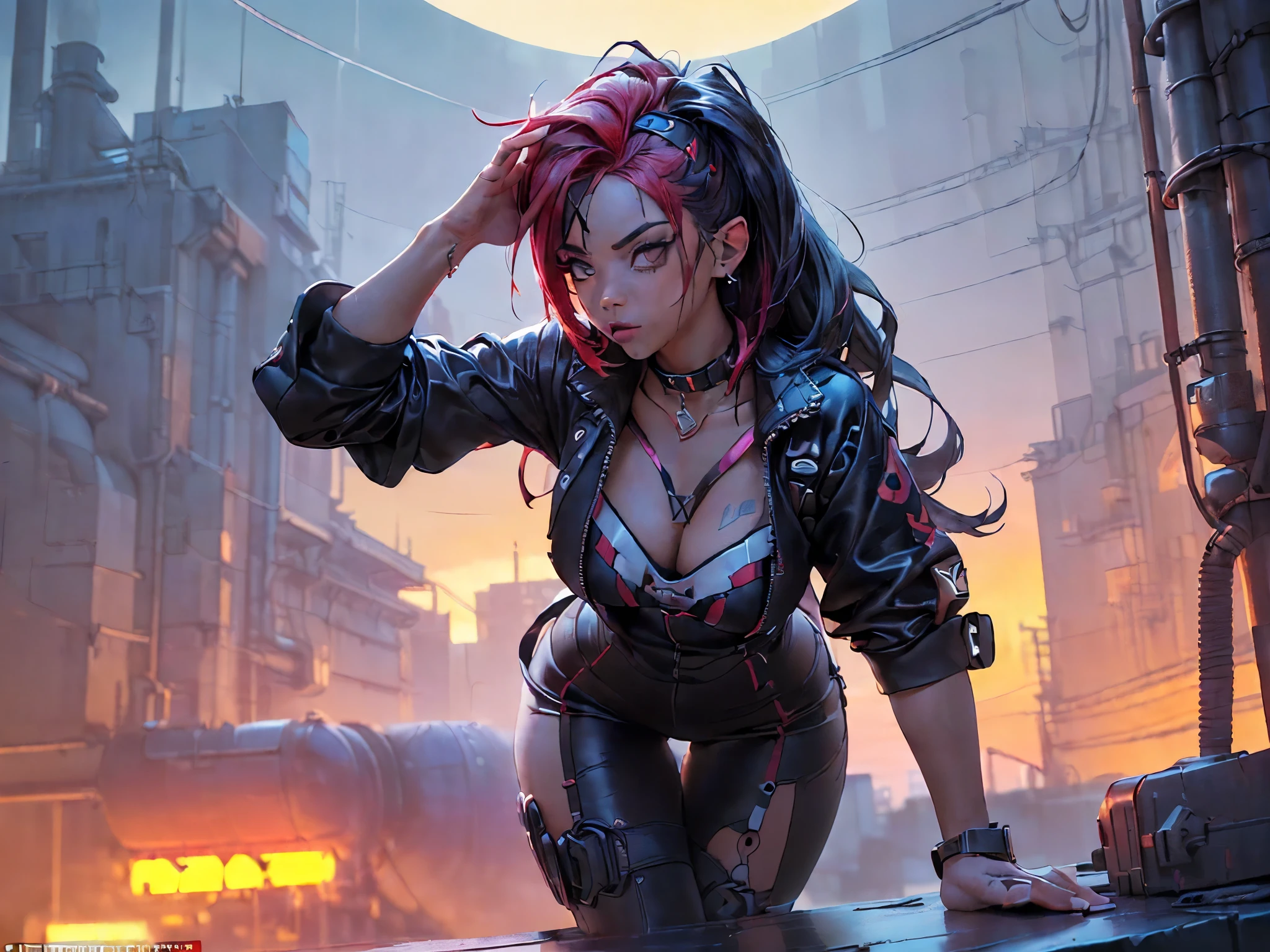 ((ultra wide angle x0.5:1.5, bottom camera view, Pin on Cybergoth:1.5)), ((selfie:1.4, young man Pin on Cybergoth, wearing Pin on Cybergoth clothing, various vibrant colors and decorations :1.3, dynamic pose)),((industrial scenery, impressive, 360-degree view: 1.5)), ((perfect: 1.3, meticulously detailed: 1.3, impeccable, high definition: 1.4, cinematic: 1.4), ((Work master)), (Hyper detailed: 1.4), (Photorealistic: 1.4), Epic, sunset: 1.4, 32k.