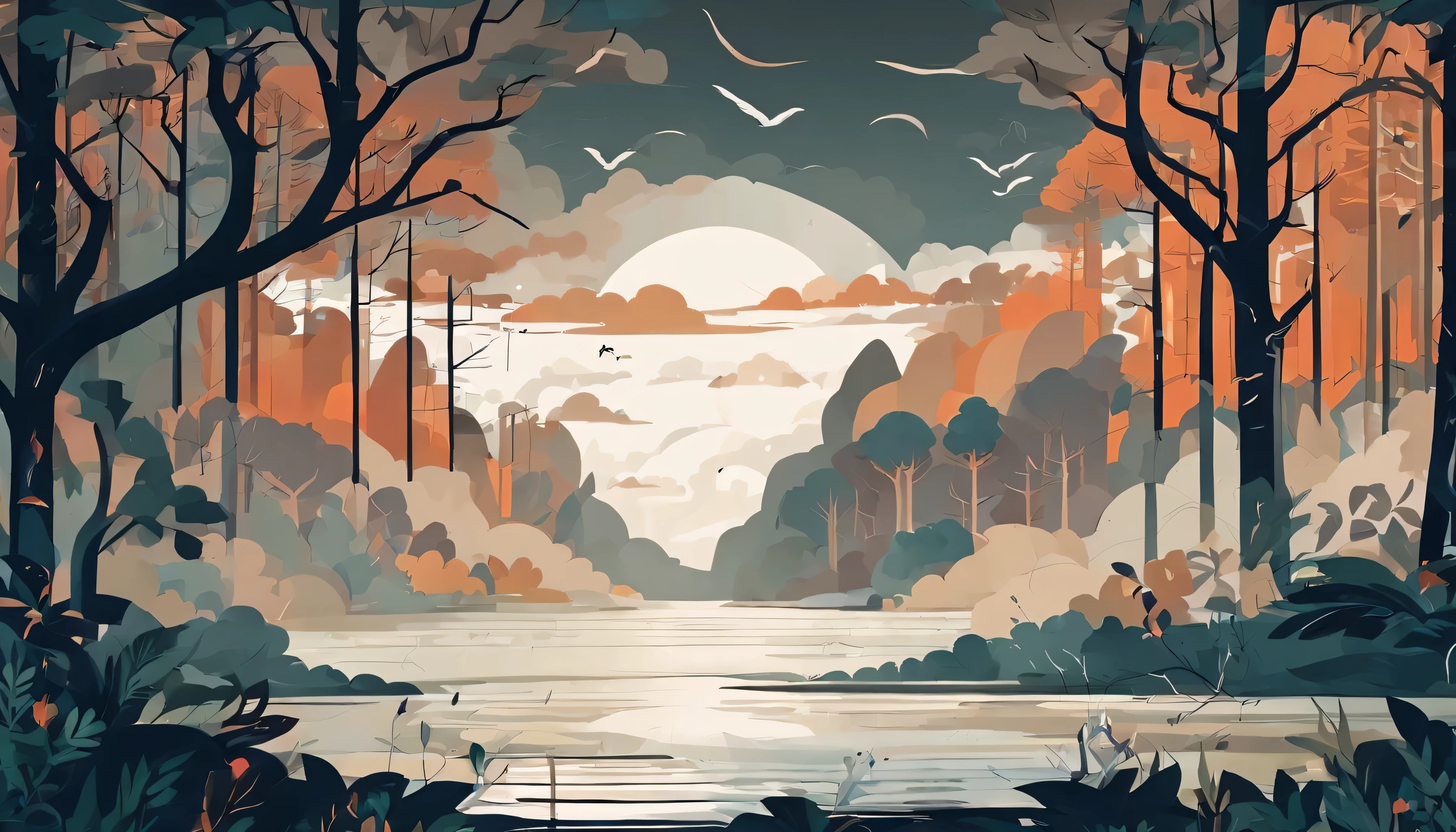 Design an image depicting an intense night storm scene over an ancient rainforest. The sky above is a canvas of chaotic beauty, with lightning bolts illuminating the dense canopy below. Each flash reveals the rich, wet leaves of towering trees and the intricate ecosystem that thrives under their shelter. The storm's fury is juxtaposed with the enduring calm of the forest, highlighting the timeless dance between nature's tempests and the tranquility of the ancient woodlands. Include the occasional glimpse of a waterfall or river, its waters surging in response to the downpour, adding to the scene's dynamic beauty