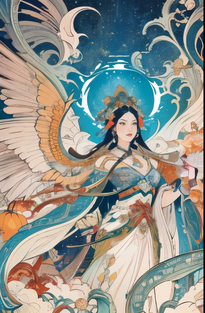 Imaginary statues and gods々々、vivd colour