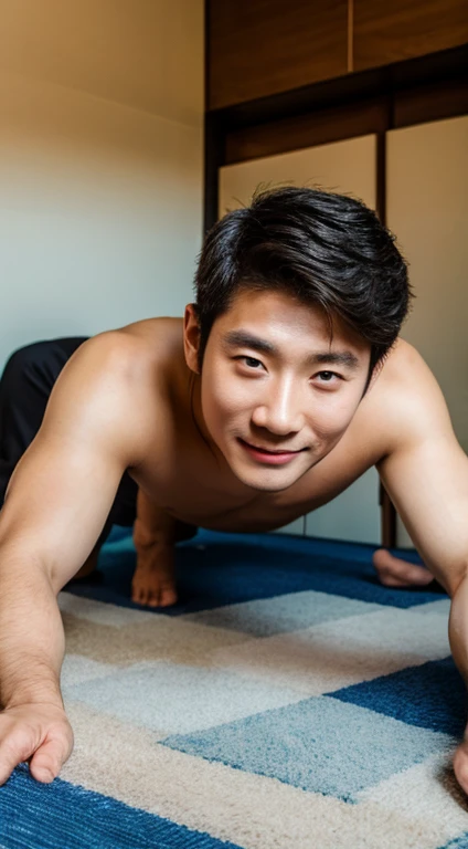 Handsome man , Korean man, all fours , sexy