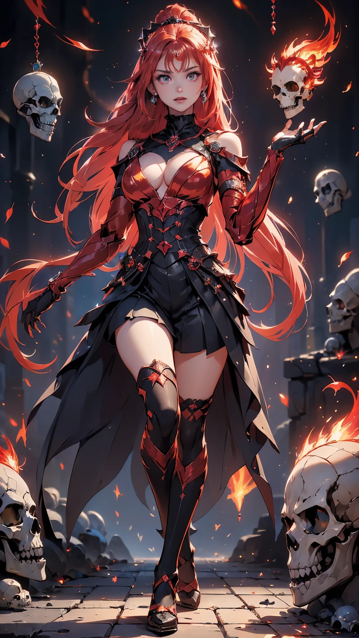 {-erro_de_anatomy:1.0}, (La mejor calidad,A high resolution,Ultra - detallado,actual),Ariana Grande con armadura robo ninja posando de medio cuerpo ,(cuerpo rojo:1.1),(Equipado con sable y cadena.:1.4 ),(Una cara detallada:1.4),(Armas detalladas:1.3), (The background is a crimson flame..:1.5),More detailed 8K.motor irreal:1.4,High Definition,La mejor calidad:1.4, fotorrealista:1.4, textura de la piel:1.4, obra maestra:1.8,obra maestra, mejor calidad,objeto Objeto], (rasgos faciales detallados:1.3),(Las proporciones correctas),(Ojos hermosos azules:1.4 ),  (pose vaquero), ,( ciberpunk 2.1), (fondo caverna piedras grandes negro:1.4) (dedos detallados cyborg ), (pose medio cuerpo),( ciborg ninja :1.4), (cadenas grandes rojo largas espalda:1.4), (cara perfecta :1.4), (cadenas largas de fondo:1.4), (piedras grandes de fondo :1.4), (large skeletal skulls :1.4),( colores brillantes) 