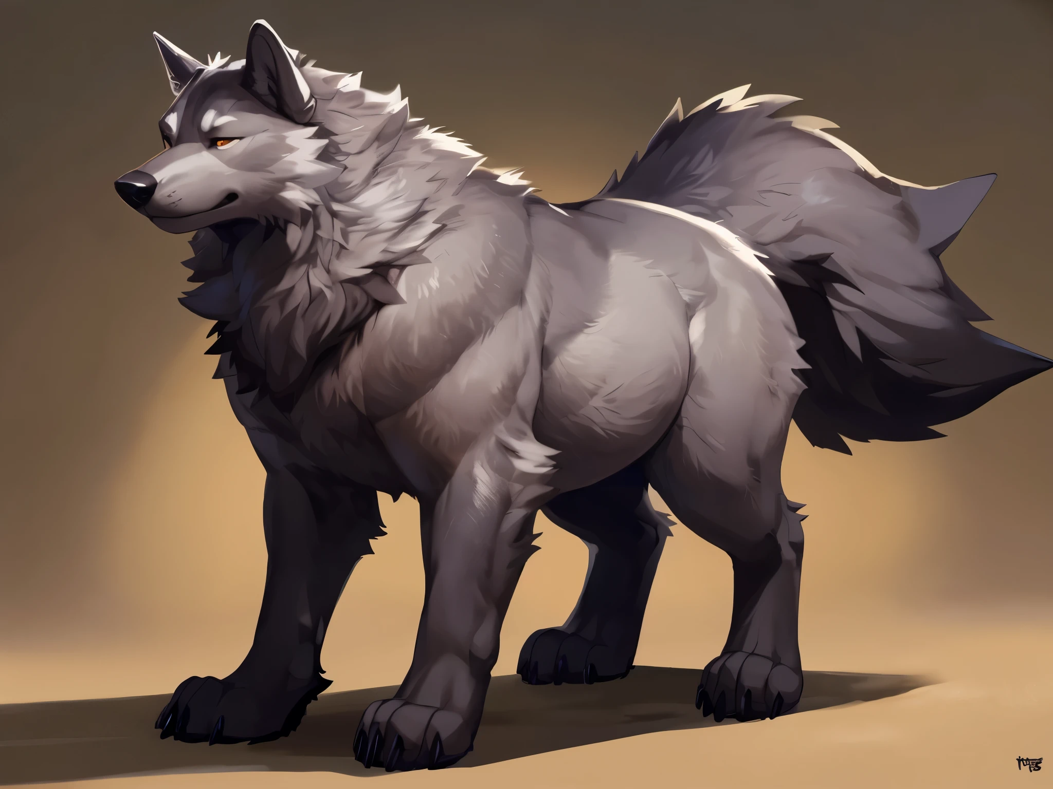 4k ultra quality, 4k full body view,(ultra high detailed body),strong wolf, detailed body,by mystikfox61, by glitter trap boy,feral paws, by bebebebebe,by morethreedee, by seibear,(thick thigh),(chubby thigh),thicc thigh,thick legs,chubby legs,thicc legs,massive butt,enomorous thigh,massive thigh,massive legs,thick lower legs,wide legs,(detailed thigh),(wide thigh),fluffy belly,hyper belly,sharp nails,((sfw)),(ultra detailed face),detailed eyes,big tail,fluffy tail,(detailed tail),enomorous tail,bigger tail,huge tail,volumetric light,muscle legs,big paws,(thick paws),fluffy paws,furry paws,enomorous paws,(animal focus), beast,standing,(bigger lower body),strong lower body,(long legs),front view,master works, super fine, 4k resolution, high quality,high picture detail,dark fantasy,illusory engine, Masterpiece,dire wolf,feral body,muscular feral,too tired,faint lighting