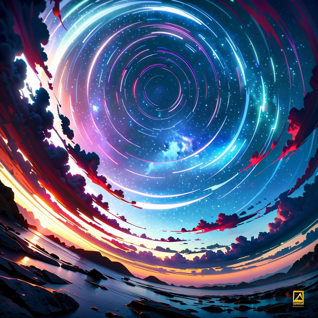 super wide angle/super wide angle,HD/High resolution,4K resolution,Natural light/natural lighting,realism/actual,Rich in details/Rich details,Light and shadow effects/Lighting effects,bright colors/bright colors,deep night sky/deep night sky,stars shine/stars twinkling,Milky Way/Milky Way,star trails/star trails,peaceful atmosphere/peaceful atmosphere,Natural landscape/Landscape photography,national geographic style/national geographic style,Photography Art/Photography Art,visually stunning/visual impact