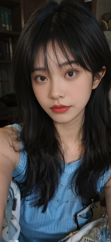best quality, masterpiece,..night,.City,..1 girl,.(Realistic skin texture:1.3),.close up,.Face focus,.Upper body,.Selfie,..