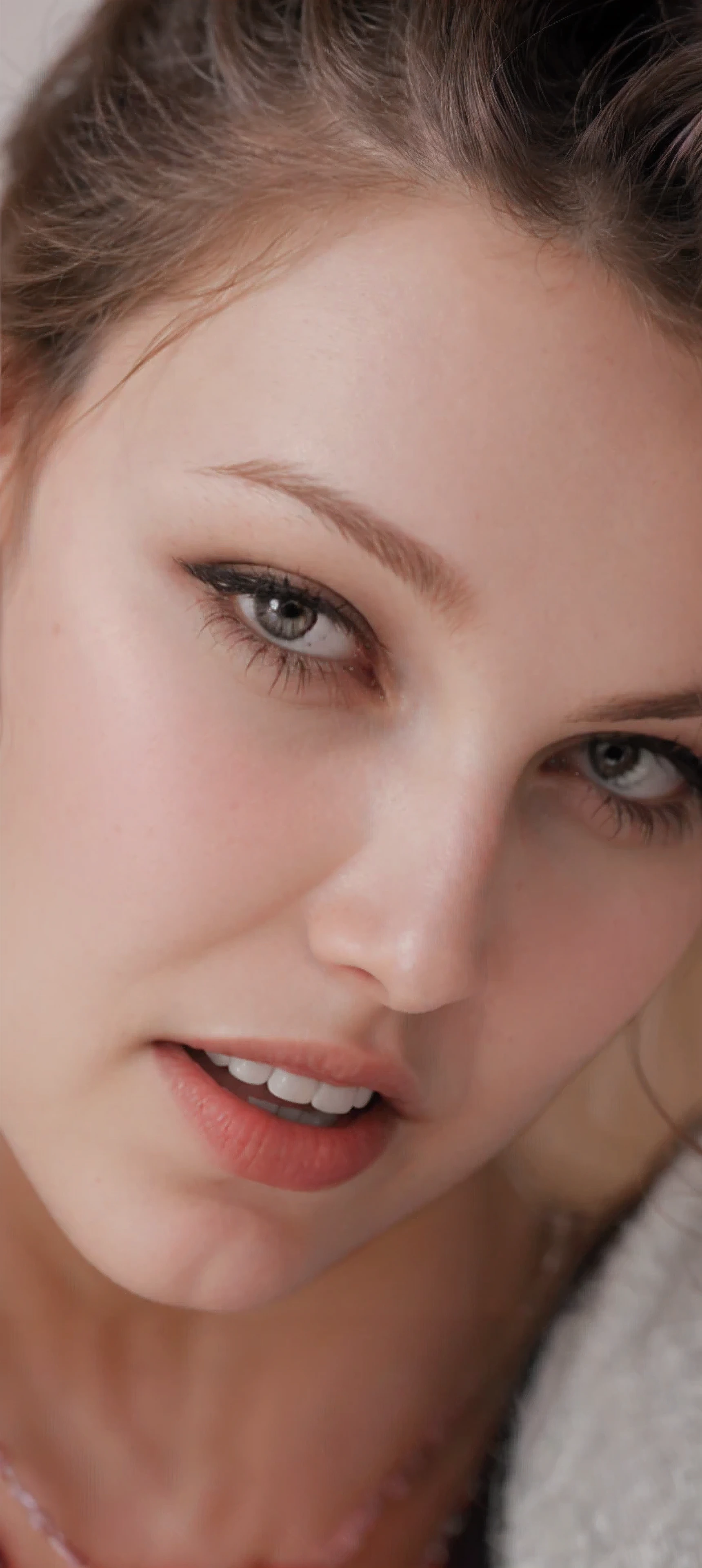 Wavy brown hair, (RAW photo, realism: 1.8), (very dark lip gloss, jet pink lipstick, many eyelashes, dark black eye shadow, shy, blushing, high quality, high resolution, chromatic aberration, caustic, wide light, natural colors, 20 year old woman), necklaces, chokers, earrings, bracelets, wear many accessories, style A good woman,l, silk pink shirt, standing, posing for photograph, beautiful skin, lots of exposure, very line, looks delicious, lips that make you want to kiss, scruffy futon, giant rose farm field, golden sun in background,