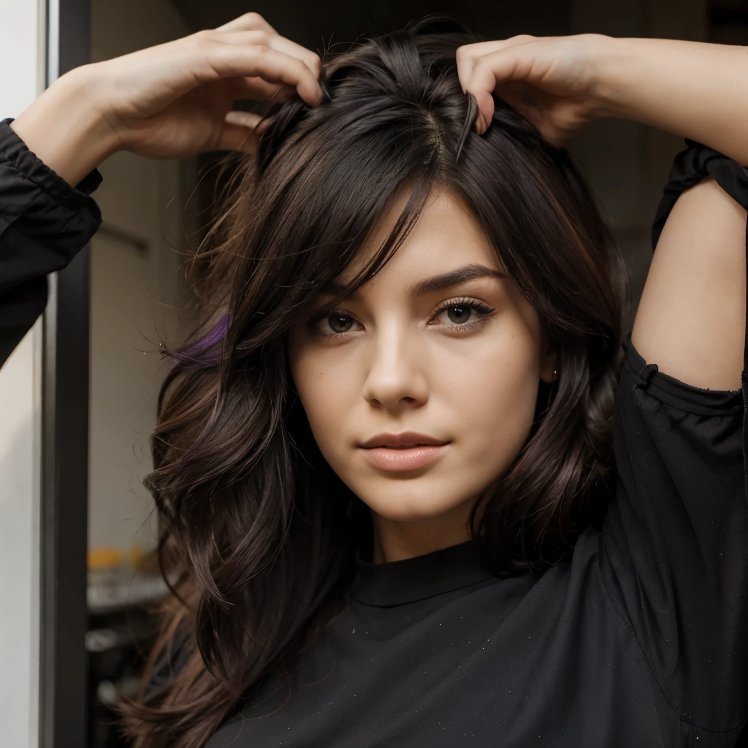 Hair color blak