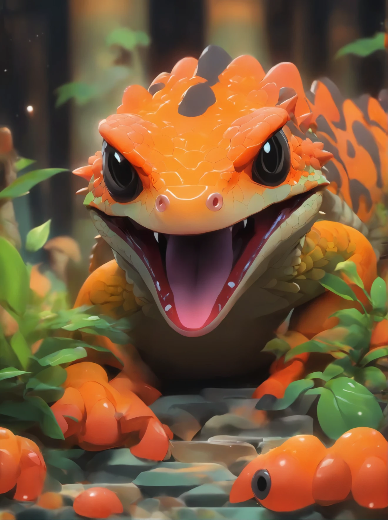 a close up of a dinosaur with a crown on its head, concept art by Aleksi Briclot, trending on cgsociety, fantasy art, 🌺 cgsociety, hyper realistic fantasy monster, the hydra from path of exile, cgsociety ), giant kaiju dragon monster, rending on cgsociety, highly detailed cgsociety, ancient creature, the best on cgsociety