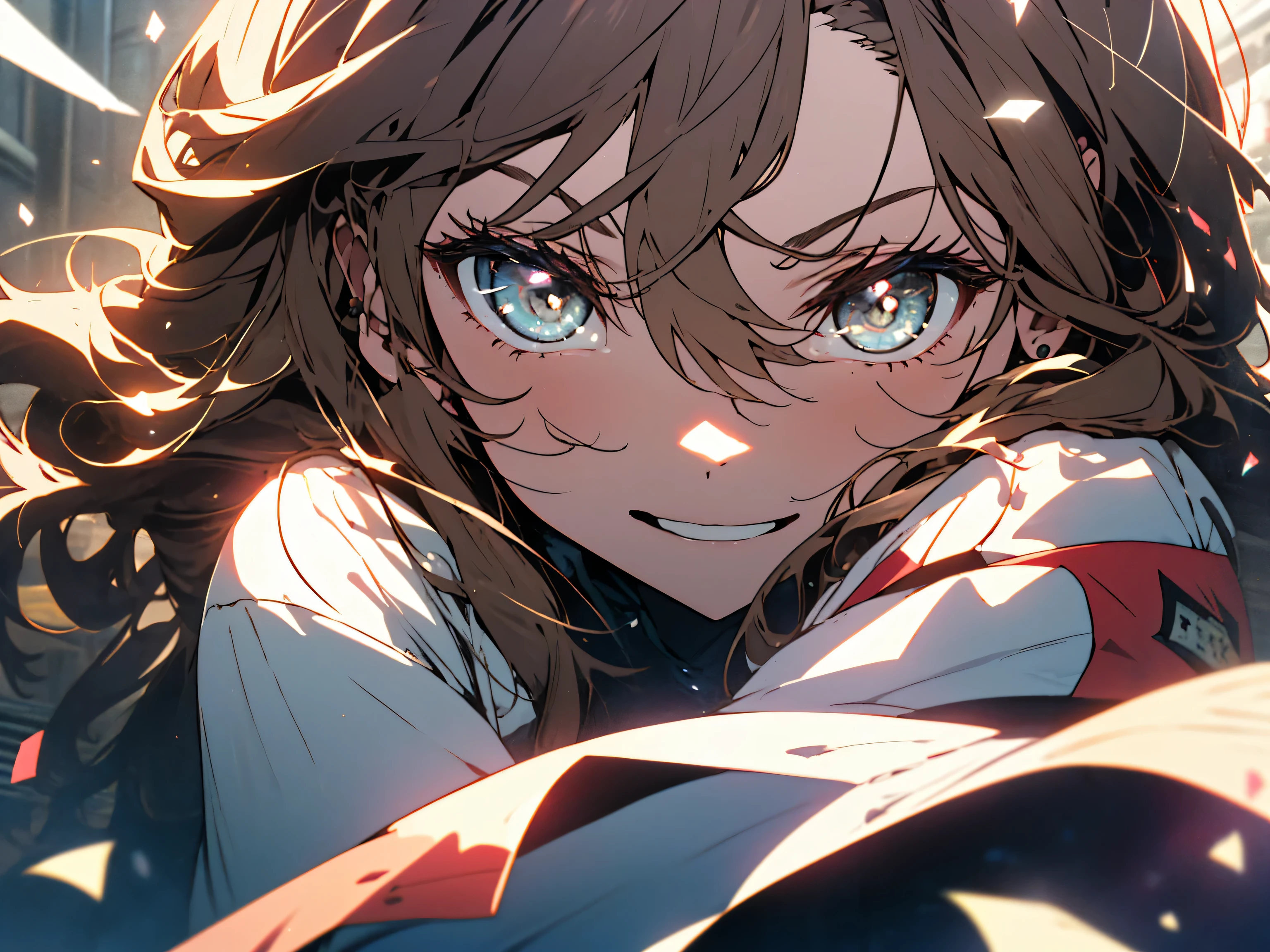 ((highest quality))) (((hd))) (((8K))) (character) 20 year old girl, ((adventurous)) goblin, ((beautiful)) and ((Happy)), ((brown hair)) and ((long hair)).beautifulアニメ