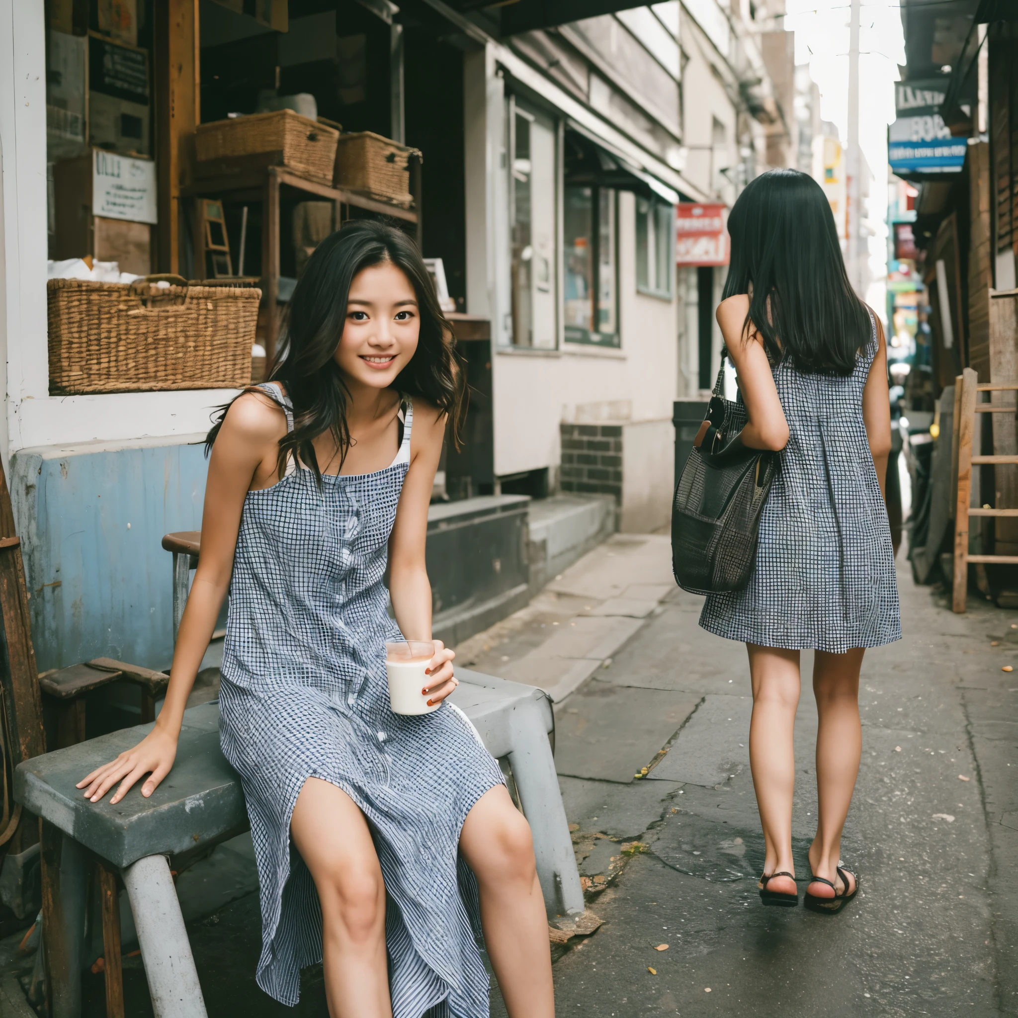 A girls in  no dress 