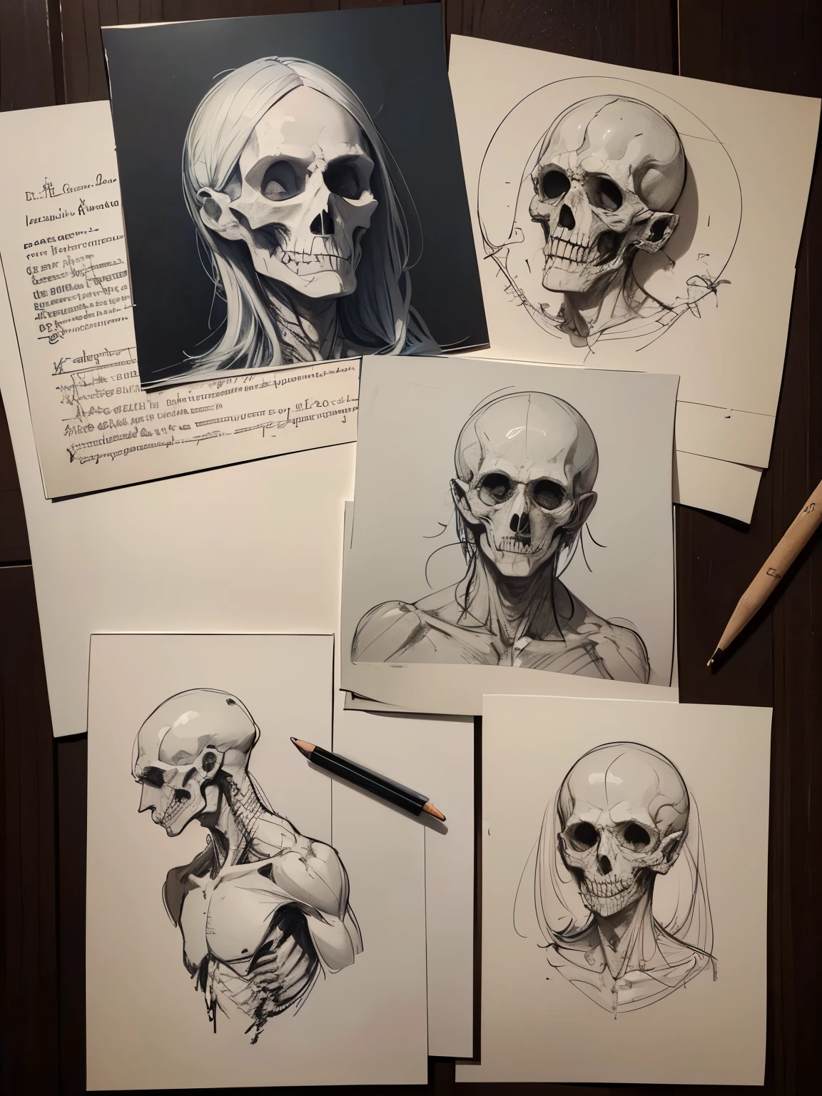 ??????? sketches drawn in charcoal pencil, 