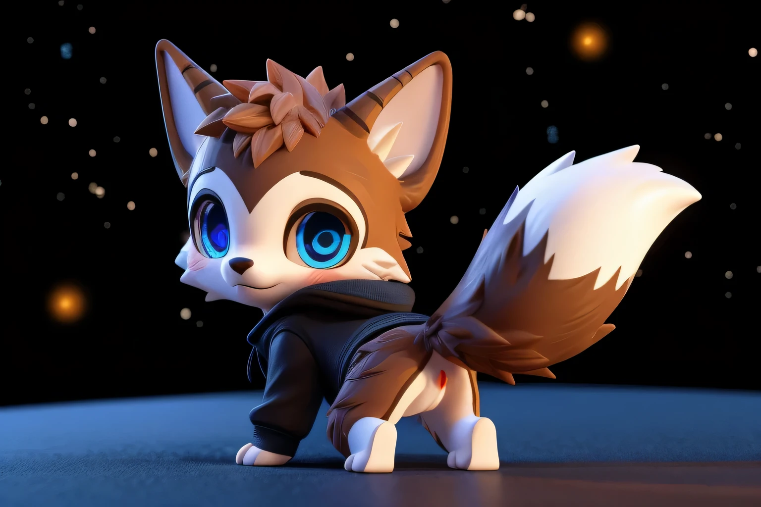(((wilderness))), ((charming小蓝狐, Miss, young)) have different colored eyes， chibi， charming，Shy, blush, logo design， The car has， movie lighting effects， ((3D vector art))， Cute and quirky， fantasy art， Bokeh， Hand Painted， number， soft light， Isometric风格， 4K resolution， photorealistic rendering， High level of detail cleaning， vector image， A lifelike masterpiece， Professional photography， simple space background， Flat white background， Isometric，Vibrant vector, , hoodie, bottomless pit, Fine hairs, Anisotropic fur gloss, ((subsurface scattering)), on the bed, ((The body is very wide)), ((Animal genitalia)), [[vein]], (on all fours), ((Show rear)), [anus],((Show rear)),[vaginal],big tail, ((Striped knee-length socks))