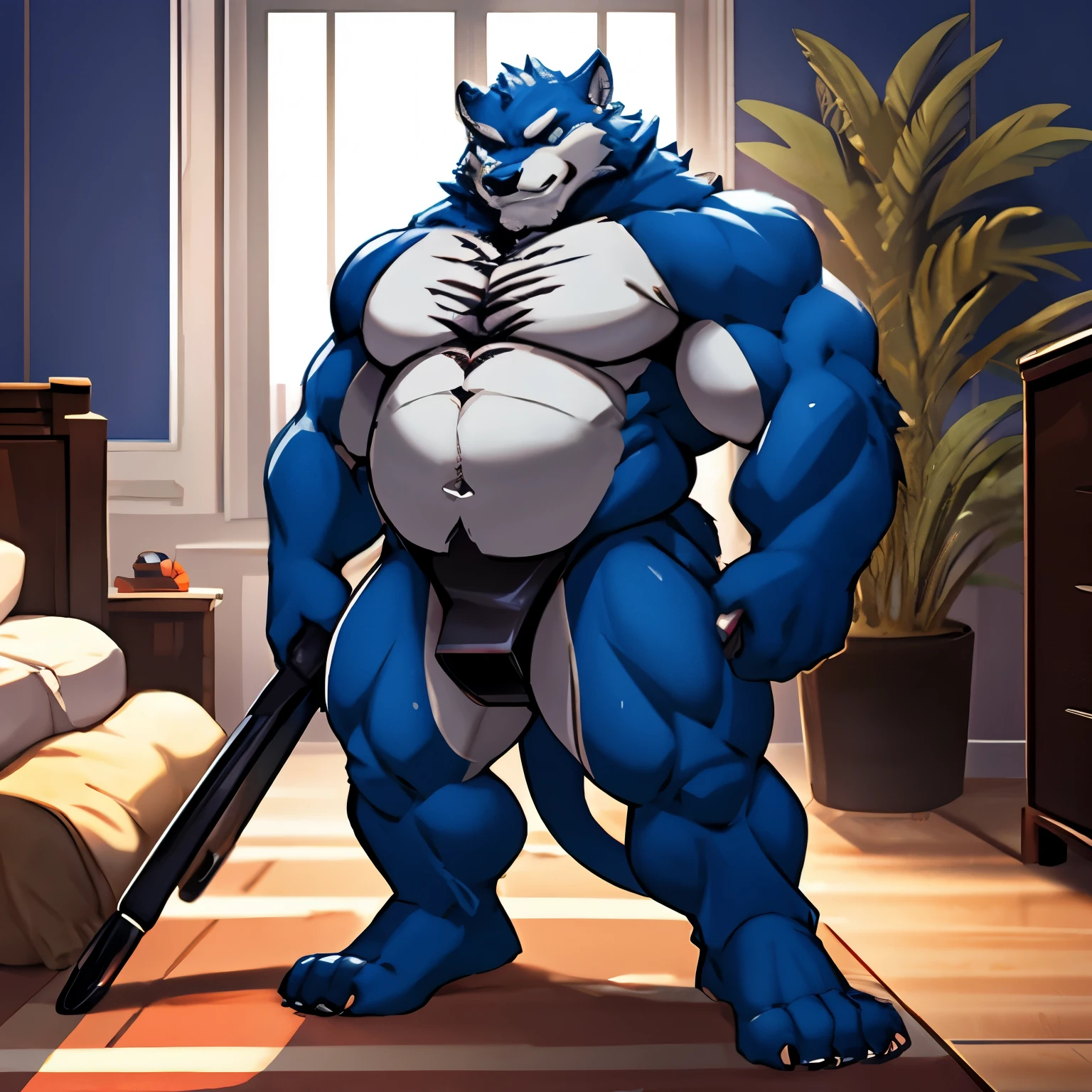 Alone, ORCBEAR, Male, muscle, intestinal muscle, big belly, (((naked))), large, Male mature, old.