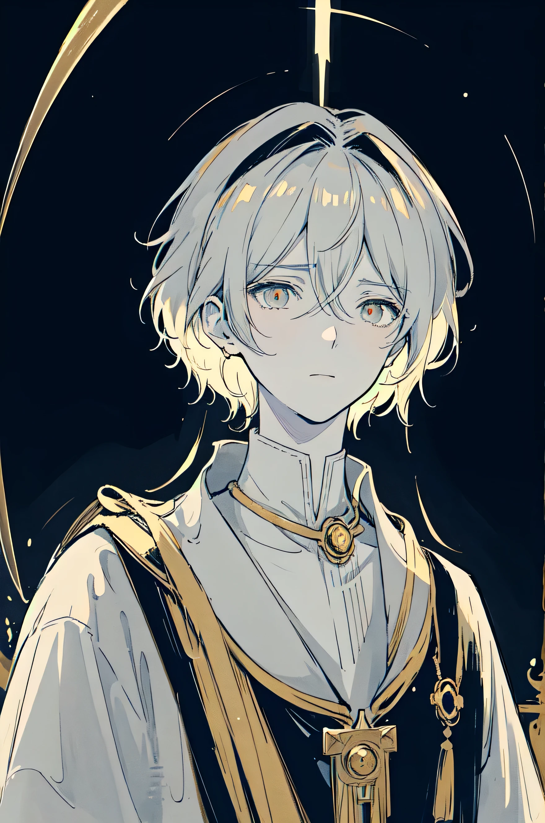 1boy, anime boy galileo, sketch,detailed characters,anime style,vibrant colors,bright lighting,crisp focus,high-resolution,ultra-realistic,historical accuracy,medieval backdrop,classic portrait,scientific exploration,magical atmosphere,telescope reflection,star-filled sky,serious expressions,focused gaze,amazing details,elaborate costumes,scientific instruments,fantasy elements,majestic landscape,captivating story,mysterious ambiance,heroic narrative,dynamic composition,ethereal mood,superb craftsmanship