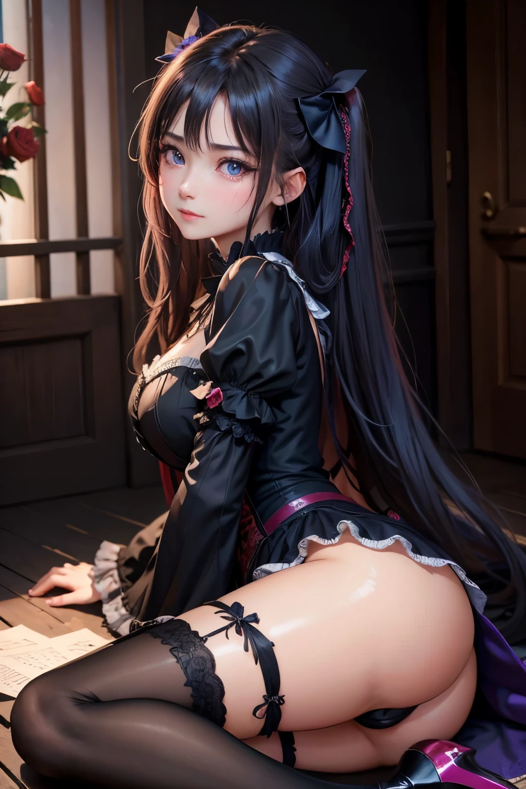 ハードdark gothicメイク、Insanity、deep night sky、horror、black dark eyeshadow、cry、grieve、Good skin glow、dark gothicメイク、dark smile、restless palace、fragrant beauty、22 years ago、lure、Expression of intense sexual pleasure、embarrassed look、dark gothic、lewd expression、pieces fly、highest quality、Browse 5 books、Expression of sexual pleasure in suffering、drunk face、purple maid outfit、Mysterious、Noble、A face that is holding back the toilet、super sexy、loving smile、twin tail hair、jet black ruffle skirt、right blue eye, left eye is red、Gothic bed covered with roses、Super bewitching pose、stick out your butt、platform heel shoes、dark makeup、black lipstick、Stained glass、black metal world、open your legs loosely、make the world beautiful、sit on a bed of roses、gothic ta clothing、comb hair、A little slender、silver hair、long hair straight hair、cute gothic loliress、beautiful face、elegant face、bewitching face、knee high socks、Stained glassが背景、My chest is shiny from a lot of sweat、the room is dark、goth long dress、bell sleeve、wizard sleeve、decadent look、sexually excited look、part of hair、ceremony、ゴシックceremony、Glossy thighs wet with water、Thighs wet and shiny with oil、Background of a room full of roses、sad expression、rose maiden、embroidery is pink、The costume has pink embroidery、thigh high socks、kneel down、Place your knees on the floor、knee high socks、Her thighs are shining with a lot of sweat.、kneel down、My body is wet and shiny、Lots of glitter on the thighs、I&#39;m sweating a lot、A lot of sweat and stickiness on the thighs、Sweat glistens on your thighs, your whole body is sweaty and shiny、pretty sweaty、My thighs are sweaty、my thighs are so wet、I sweat a lot and my thighs are shiny.、A large amount of sweat shines all over the body、kneel down、From right arm to crotch、、spread your legs wide、slender body、gentle expression、masturbating、deep black eyeshadow、despicable act、Stained glassと薔薇背景、wearing black underwear、black panties、Thighs are a little thin、Bewitching crawl on all fours、lie down、