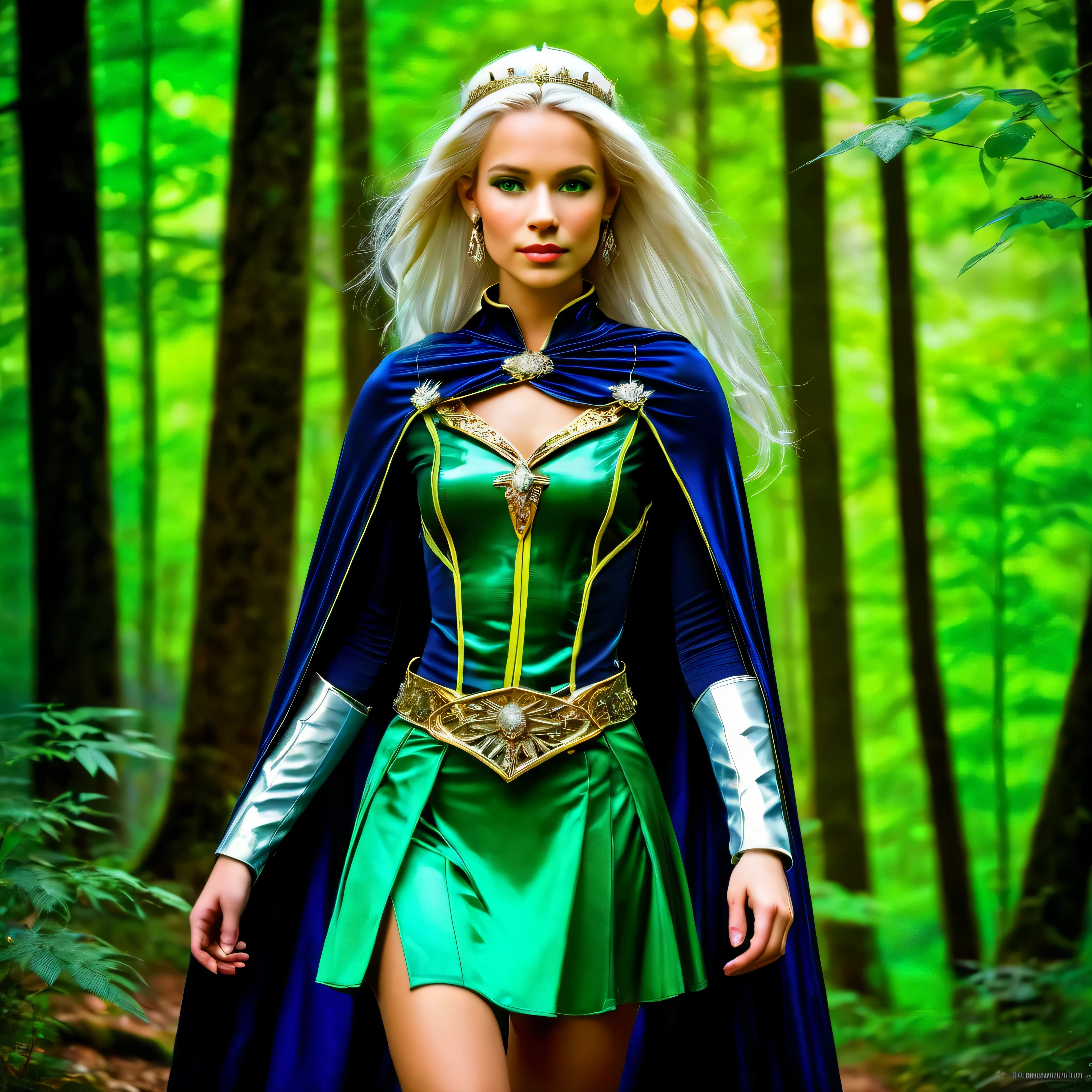 (frieren) and (Deedlit) walking through the forest, (full body view), (frieren has twintais, white hair, brights epiceyes, pointy ears, wears white capelet, striped shirt, long sleeves, belt, skirt, black pantyhose, boots, earrings), (deedlit has long yellow hair, green eyes, pointy ears, wears short green dress, short sleeves, tiara, dark blue breastplate armor, dark blue pauldrons, dark blue cape, belt, boots, (max best quality, HDR 32K), epic beautiful realistic elegant princess natural scepter fullbody "Sceptor of Domination" Tabernacle, gorgeous bridaldress Lys extremely perfect symmetrical meticulously intricate micro ultra_high-details fleuraison rose, epic Mistress stunning dream vibrant DSLR colorful epic tmasterpiece ultra_high-resolution ultra_high-definition ultra_high-quality saturate reflection, varies multi etc. --v6 --s1000 --c20 --q5 --chaos100