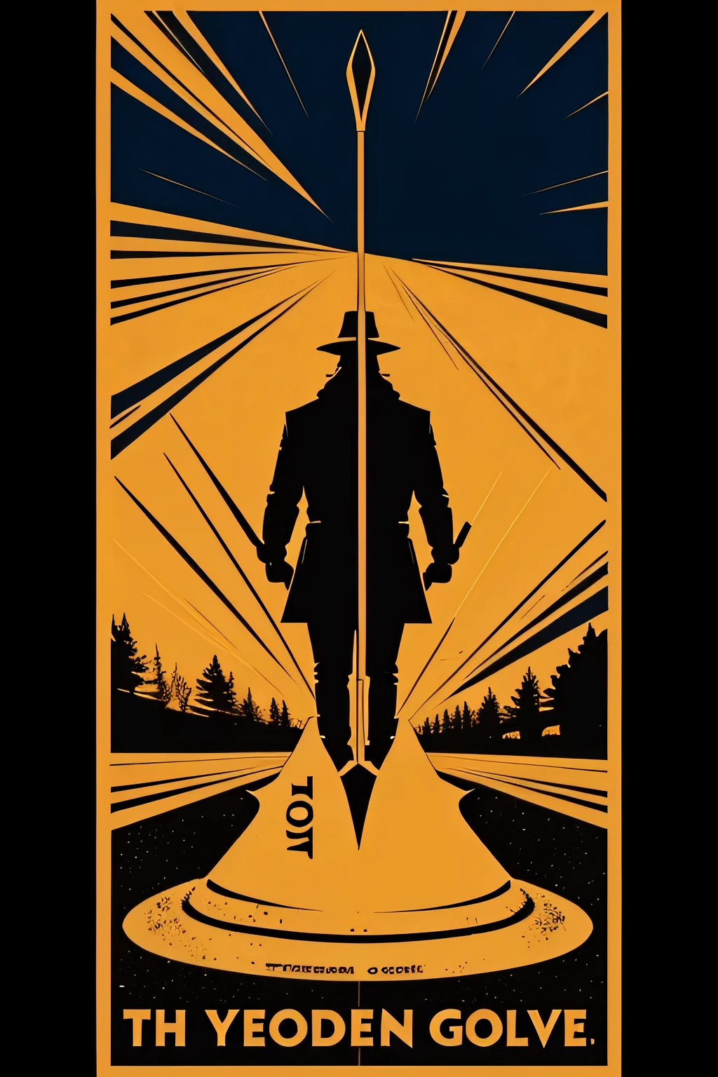 Cool golden shovel poster