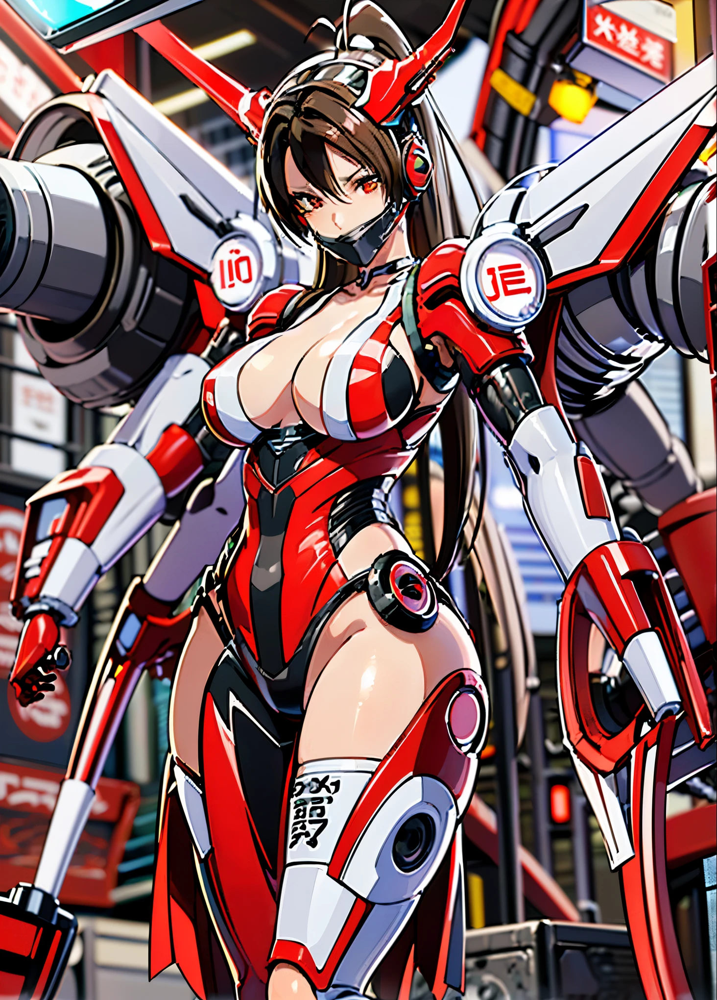4k、(((highest quality)))、(((mechanical headgear:1.3)))、(((very well-groomed face:1.3)))、(((No expression)))、(((cyber headphones:1.3)))、(((Long ear antennae:1.6)))、(((Anime related)))、(((Eyes of the machine glowing red:1.3))) 、(((cybertech mask:1.6)))、
