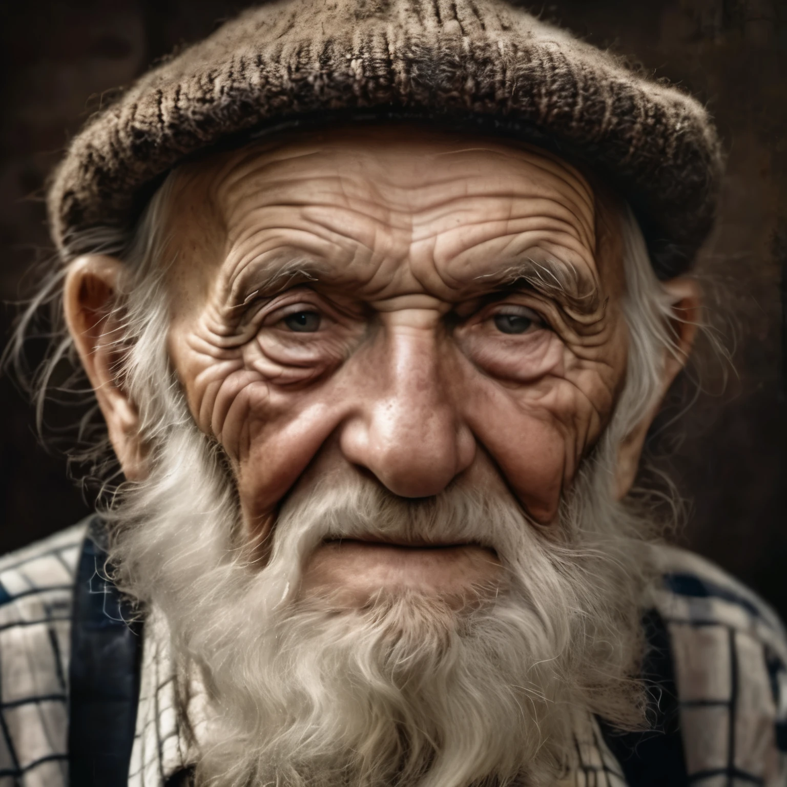 Portrait of an old man,Photographic works,winning artwork