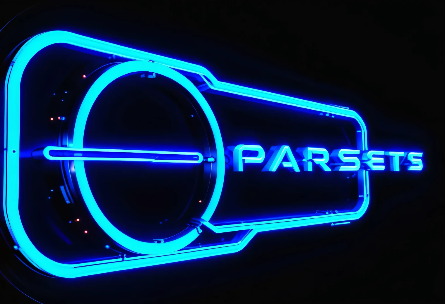 In endless outer space among planets and asteroids, a plate with a neon sign flies smoothly on atomic power, This neon sign has light blue neon text. "free space", clear contour lines, Texture smoothing, Unreal engine 5, Science fiction, realistic outer space texture, CG unity 32 thousand., masterpiece, best job
