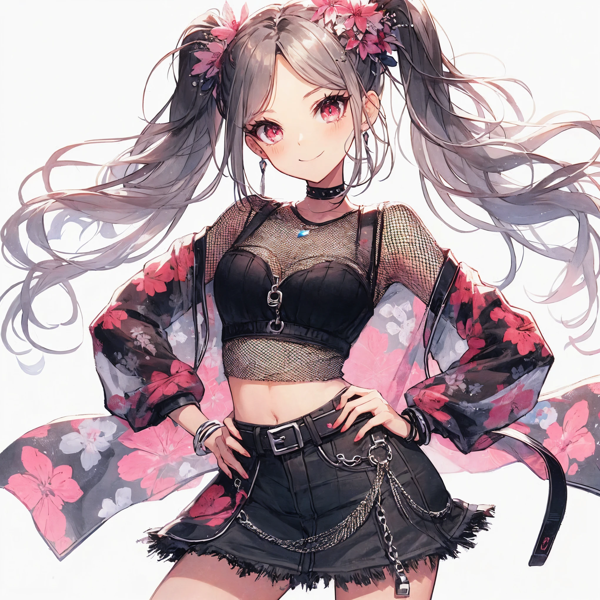 anime girl with long hair and a black top and skirt, style anime, anime girl, (anime girl), beautiful anime girl, cute anime girl, anime styled, pretty anime girl, young anime girl, an anime girl, anime inspired, seductive anime girl, high quality anime artstyle, anime style 4 k, anime style character, beautiful anime style, detailed drawn beautiful red eyes, (beautiful large breast:1.2)