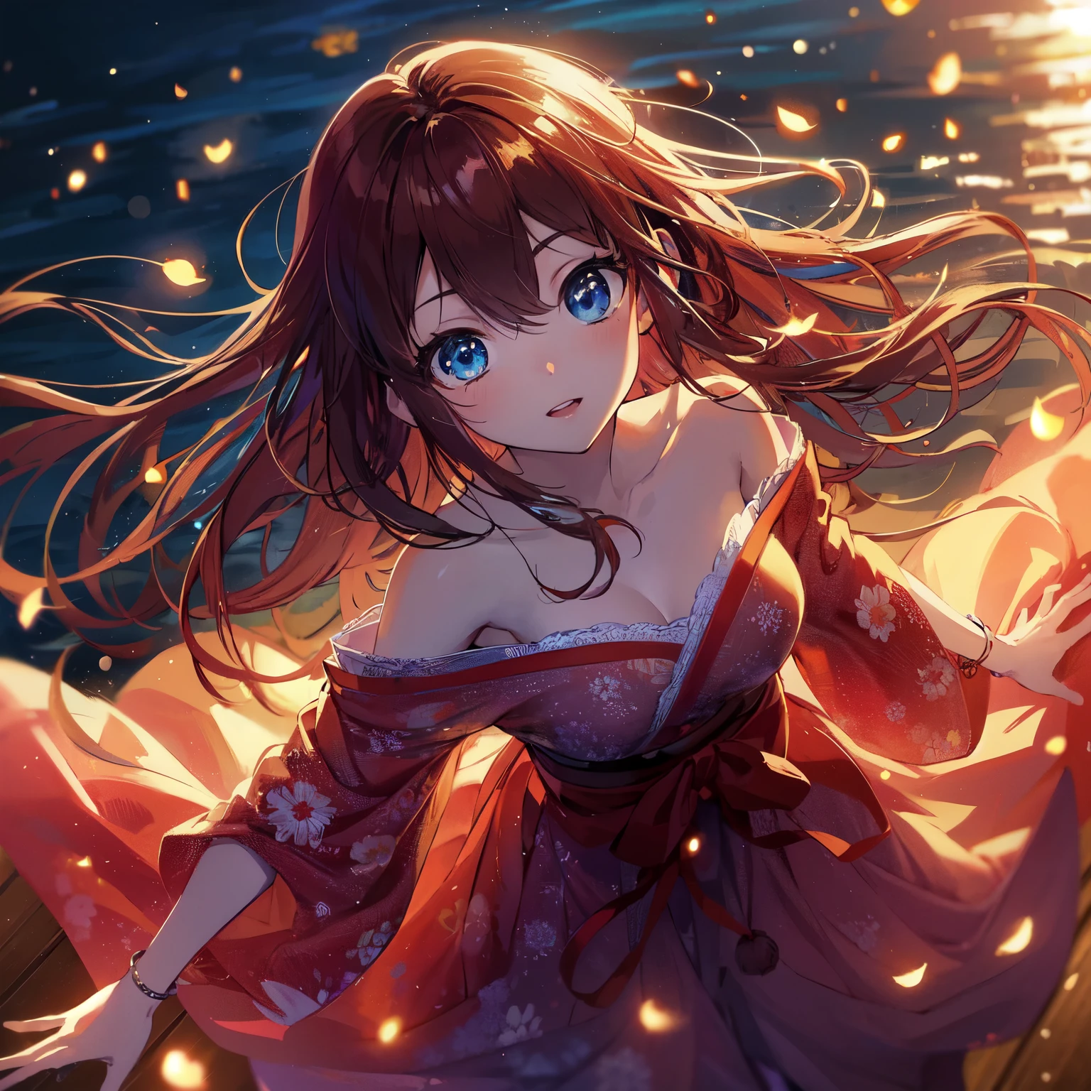 Japanese cartoons, girl, water, skirt, fire, fireflies, water, water, girl, fireflies, water, water, fireflies, Japanese cartoons style 4 k, 4k Japanese cartoons wallpaper, beautiful Japanese cartoons girl, Japanese cartoons wallpaper 4 k, Japanese cartoons wallpaper 4k, Japanese cartoons art wallpaper 4k, Japanese cartoons art wallpaper 4 k, Japanese cartoons art wallpaper 8 k, beautiful Japanese cartoons