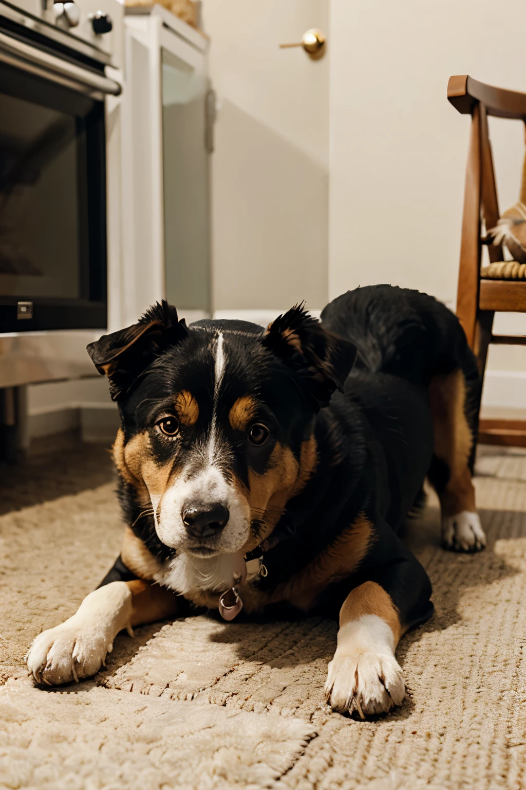 give the dog a treat